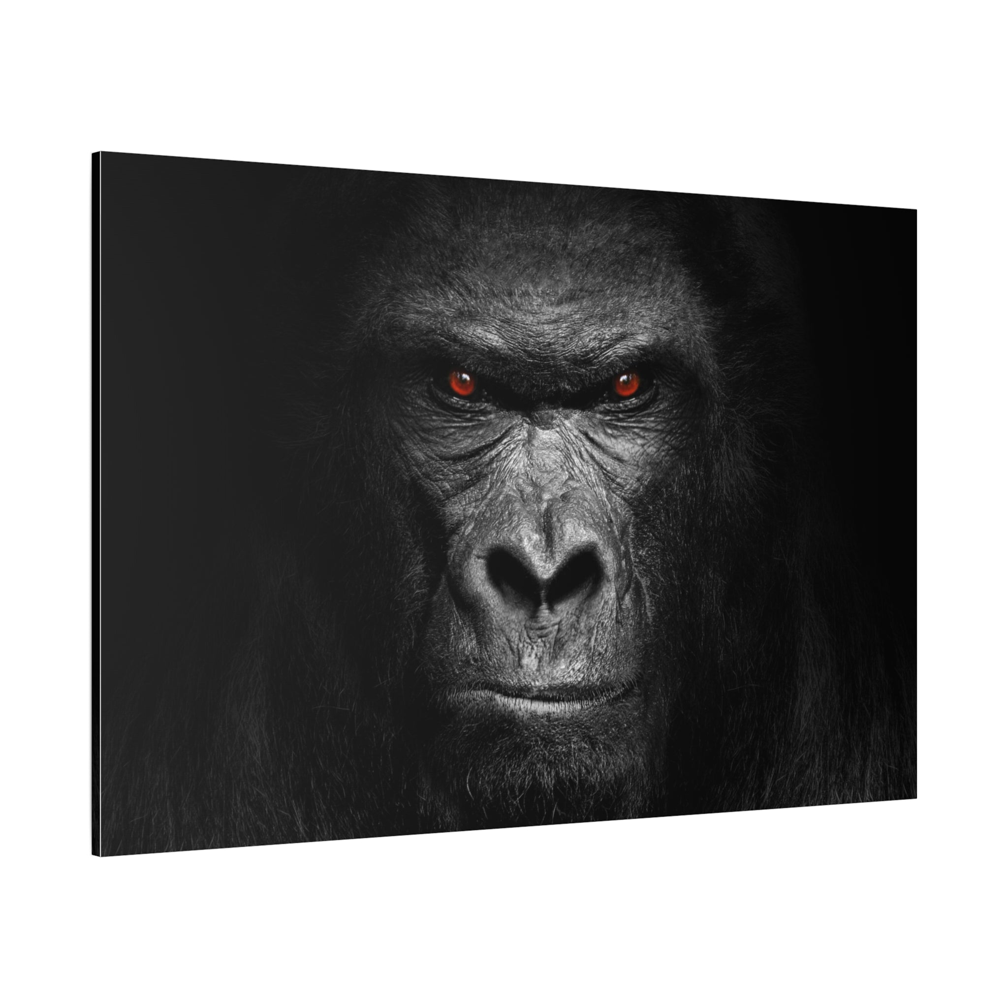 canvas-print-gorilla-face-wall-art-black-and-white-animal-decor-stretched-matte-canvas-wildlife-artwork-jungle-theme-room