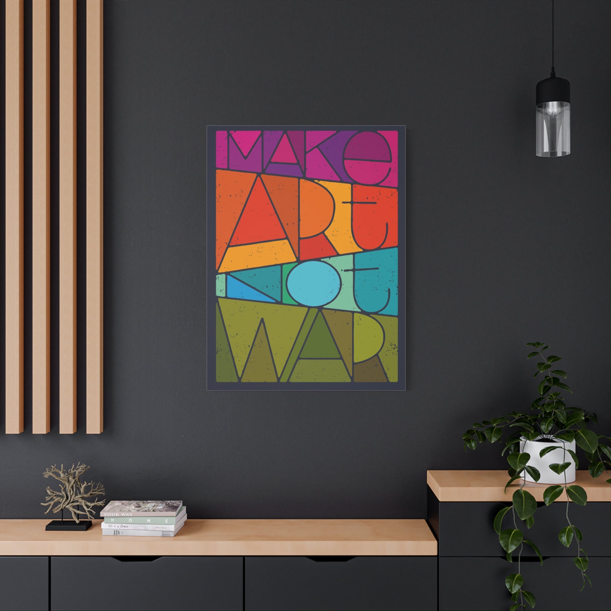 canvas-print-make-art-not-love-wall-art-decor-gallery-wrapped-living-room-artwork-matte-finish-housewarming-gift