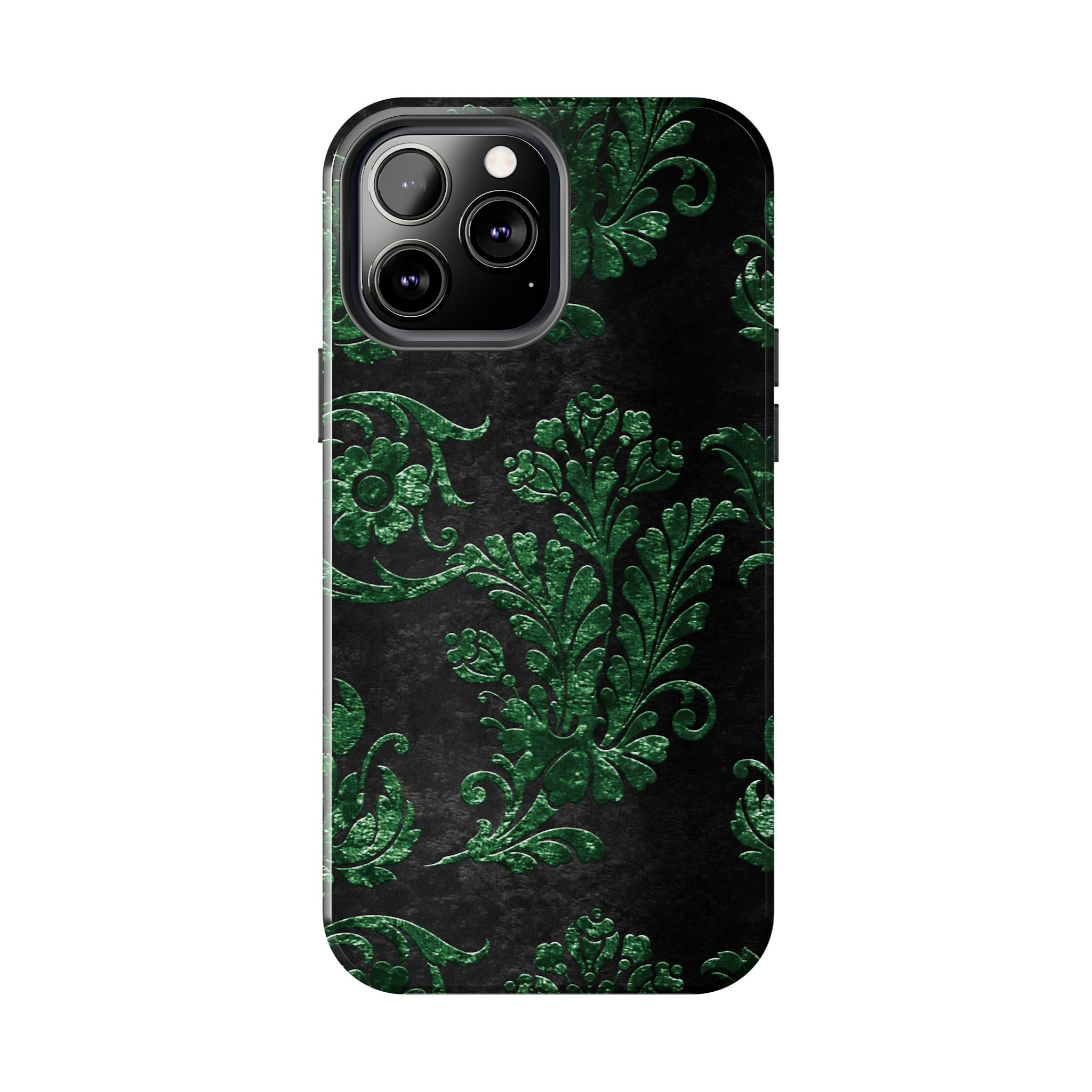 embossed-emerald-velvet-tough-iphone-case-protective-iphone-cover-heavy-duty-iphone-case-rugged-phone-case-durable-smartphone