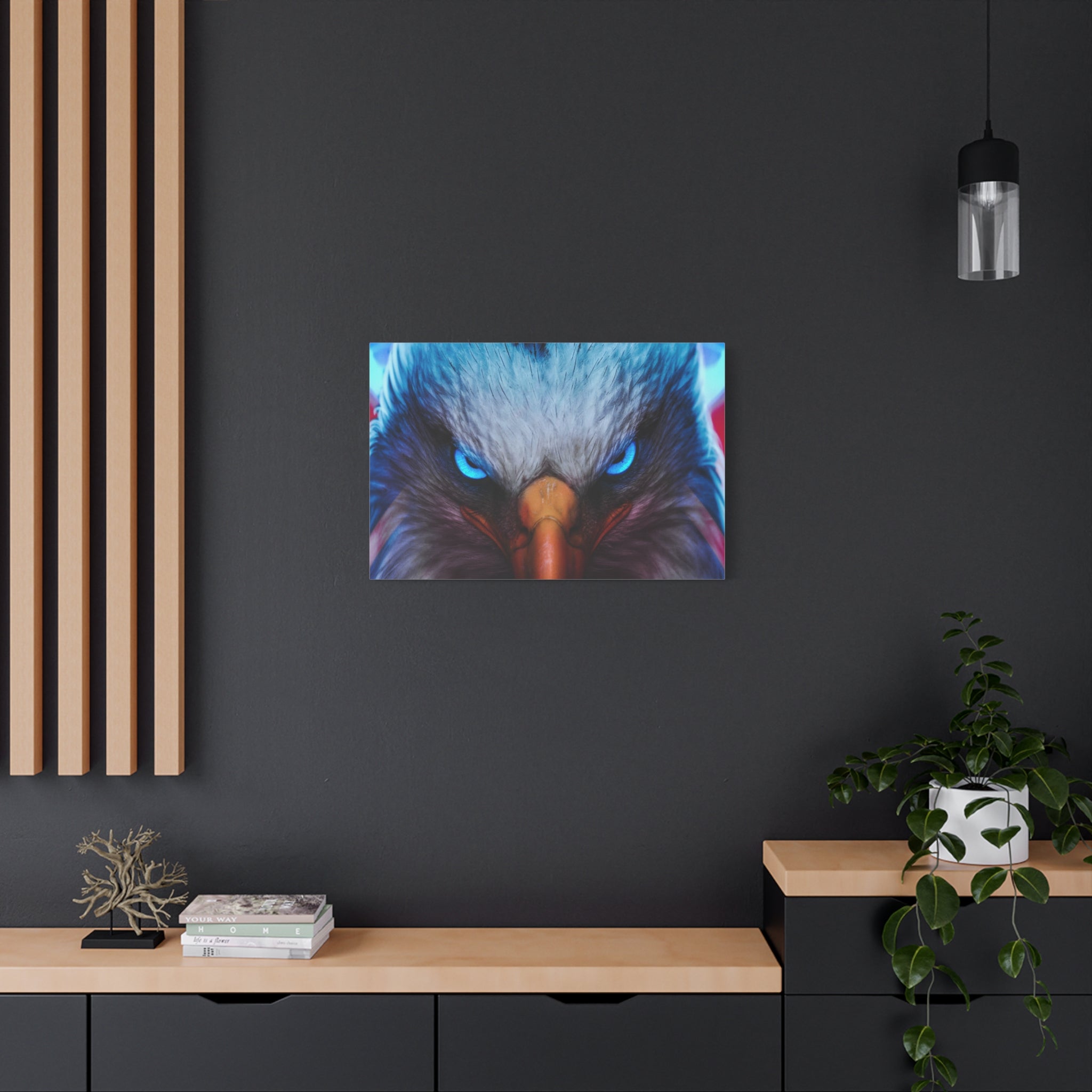 american-eagle-theme-canvas-wall-art-bird-of-prey-decor-eagle-eyes-wall-hanging-matte-stretched-canvas-print-wildlife-artwork