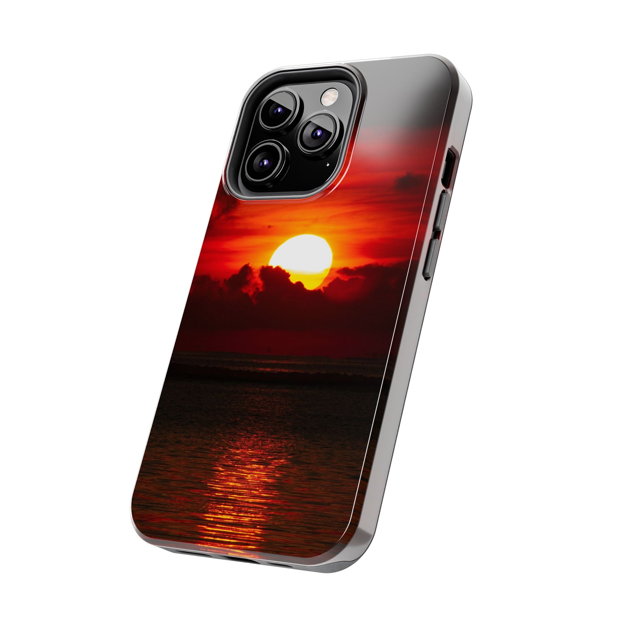 iphone-tough-case-red-sunset-protective-phone-cover-durable-smartphone-case-hard-shell-phone-case-sunset-lover-gift-red-phone
