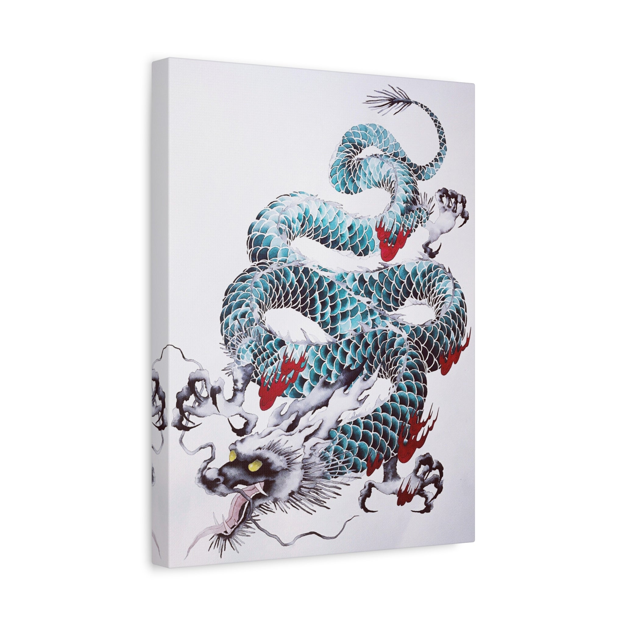 canvas-wall-art-japanese-dragon-mythology-print-matte-stretched-home-decor-asian-inspired-art-mythical-creature-artwork