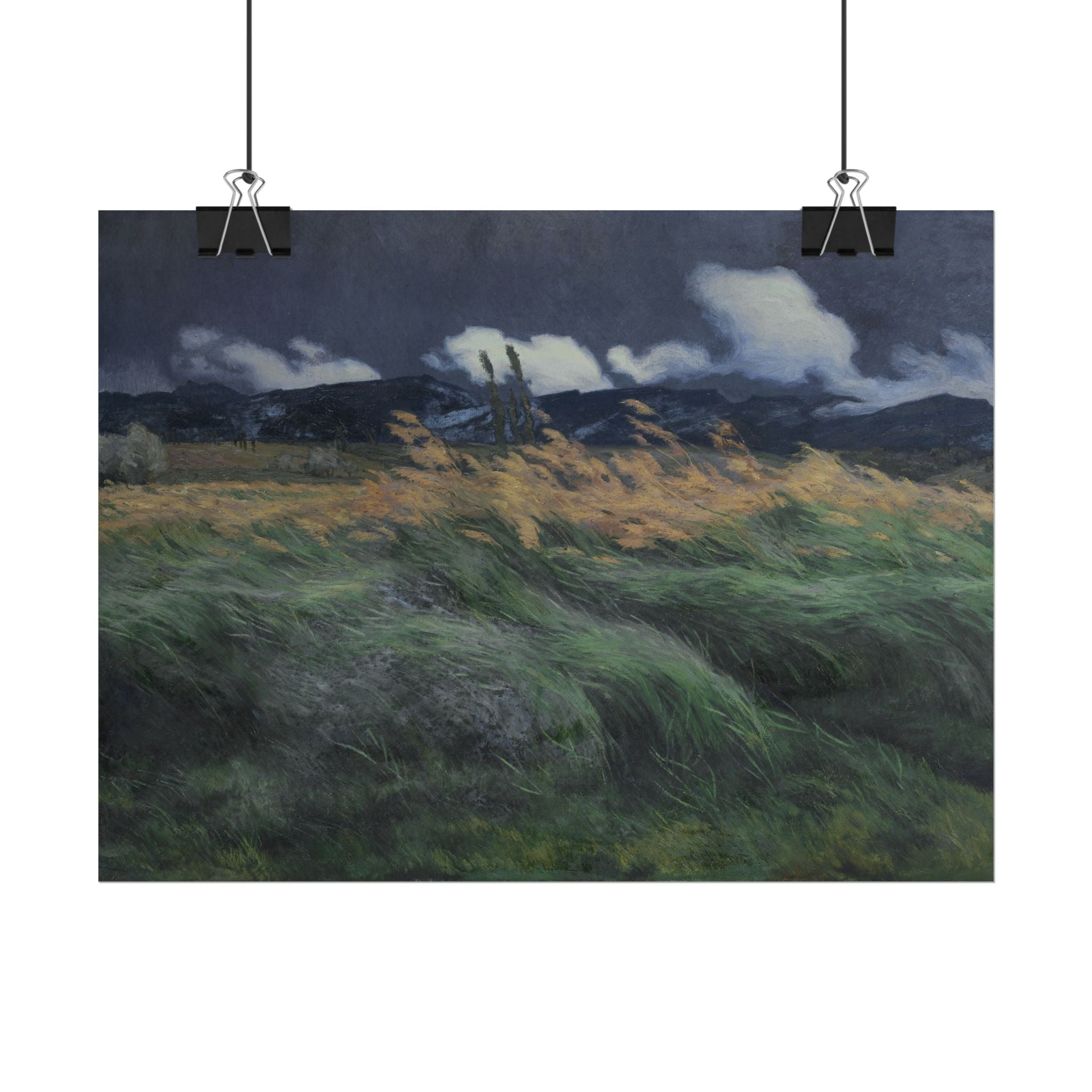 Louis Patru Poster Print, Fields Art Print, Fields Landscape Painting, Rustic Canvas Wall Art, Farmhouse Wall Decor, Landscape Print