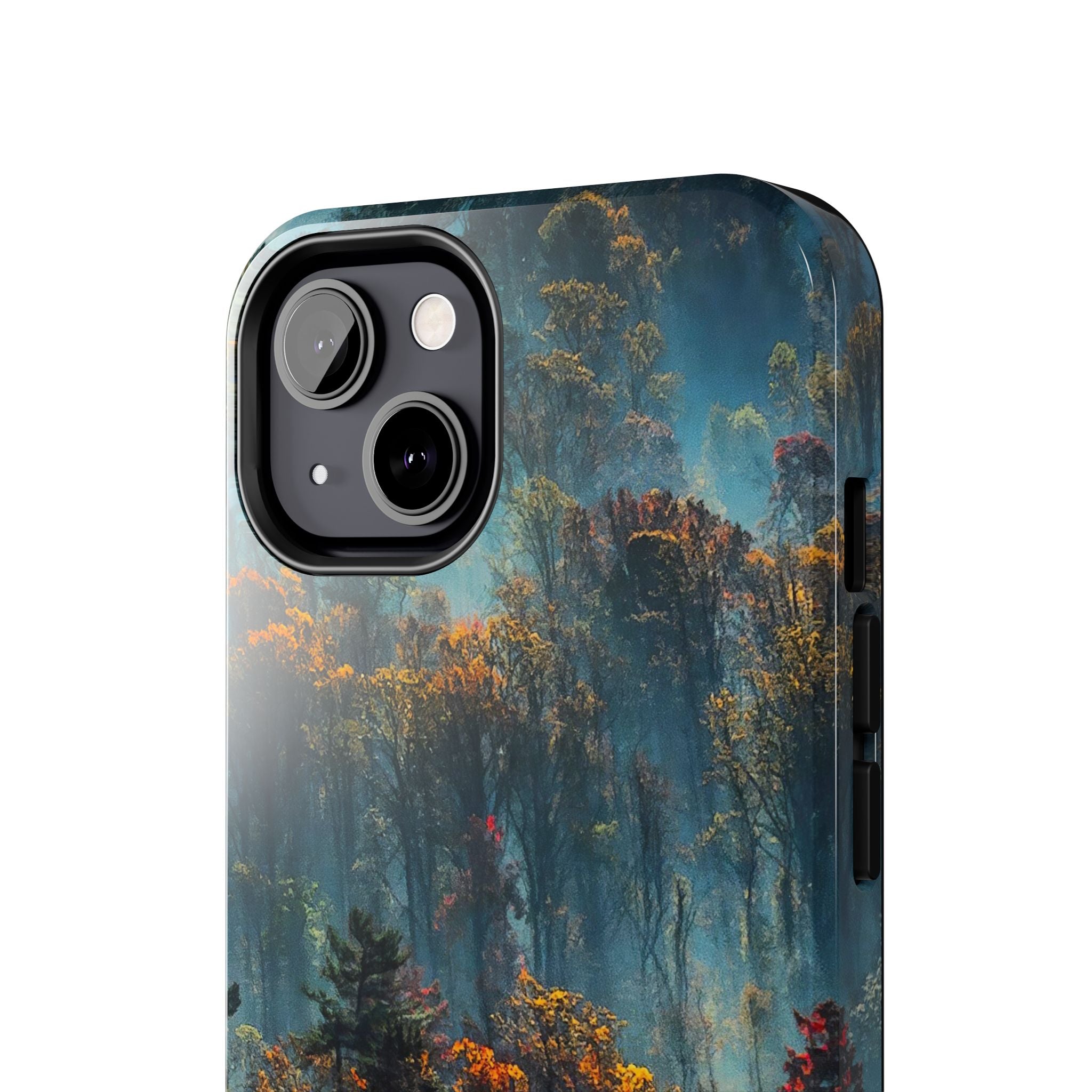 iphone-tough-case-misty-forrest-foggy-fall-iphone-covers-protective-smartphone-cover-nature-lover-gift-adventure-accessory