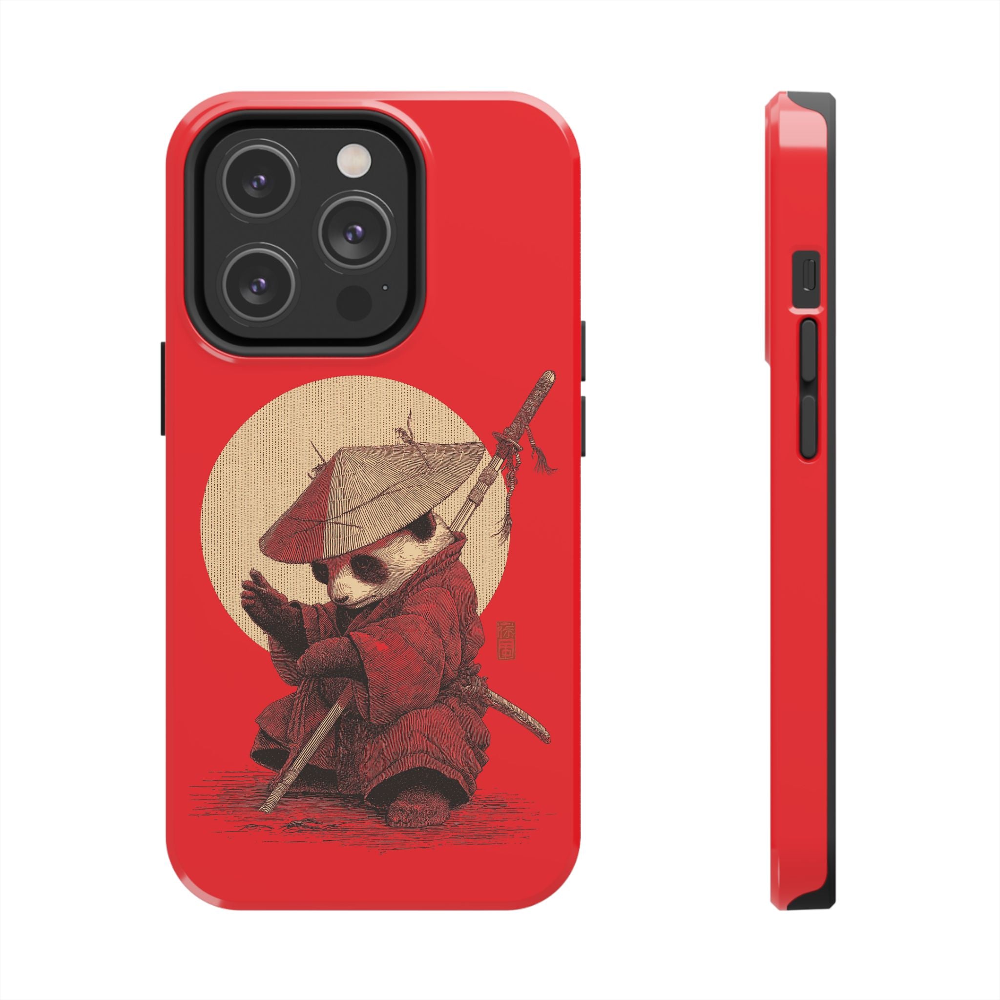 japanese-samurai-panda-iphone-tough-case-kawaii-animal-phone-cover-protective-phone-cover-japandi-art-iphone-case