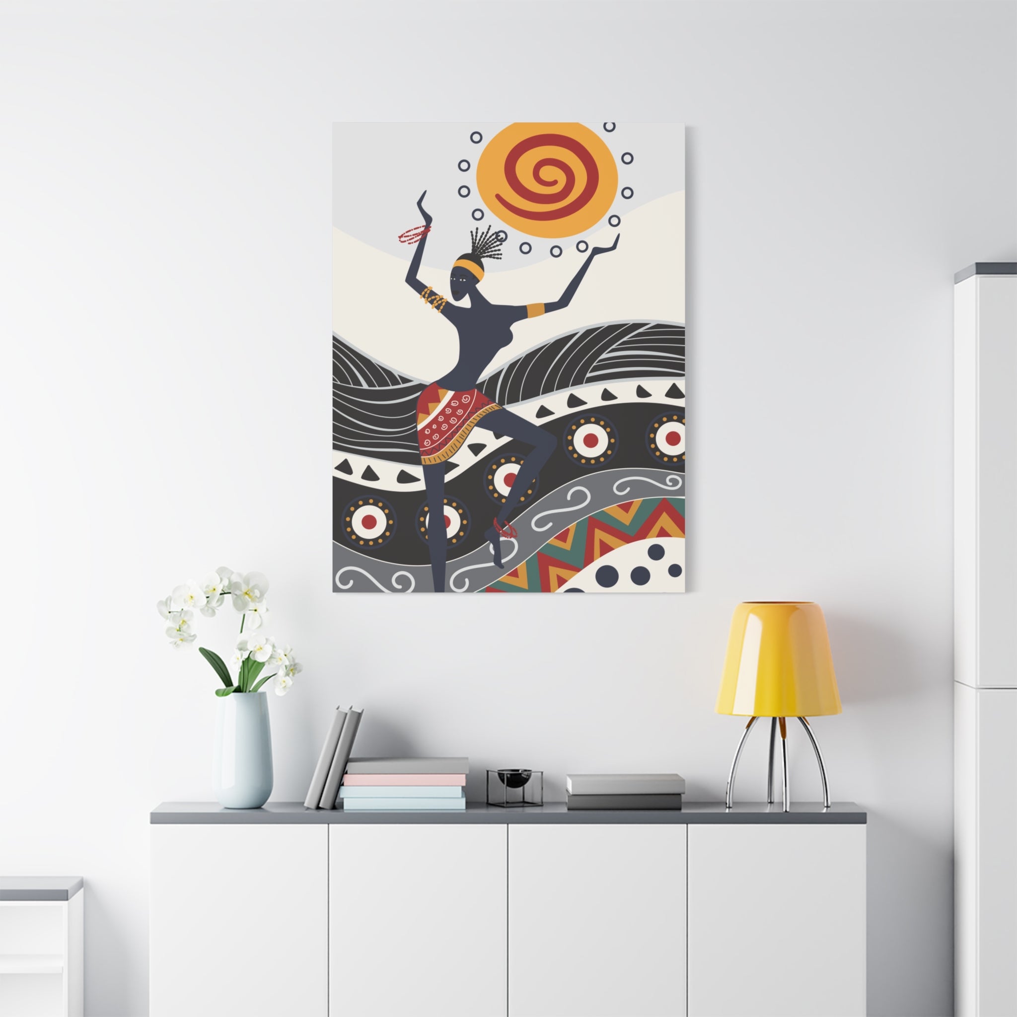 stretched-canvas-print-african-ornament-traditional-dance-wall-decor-african-wall-art-tribal-home-decoration-ethnic-african-a