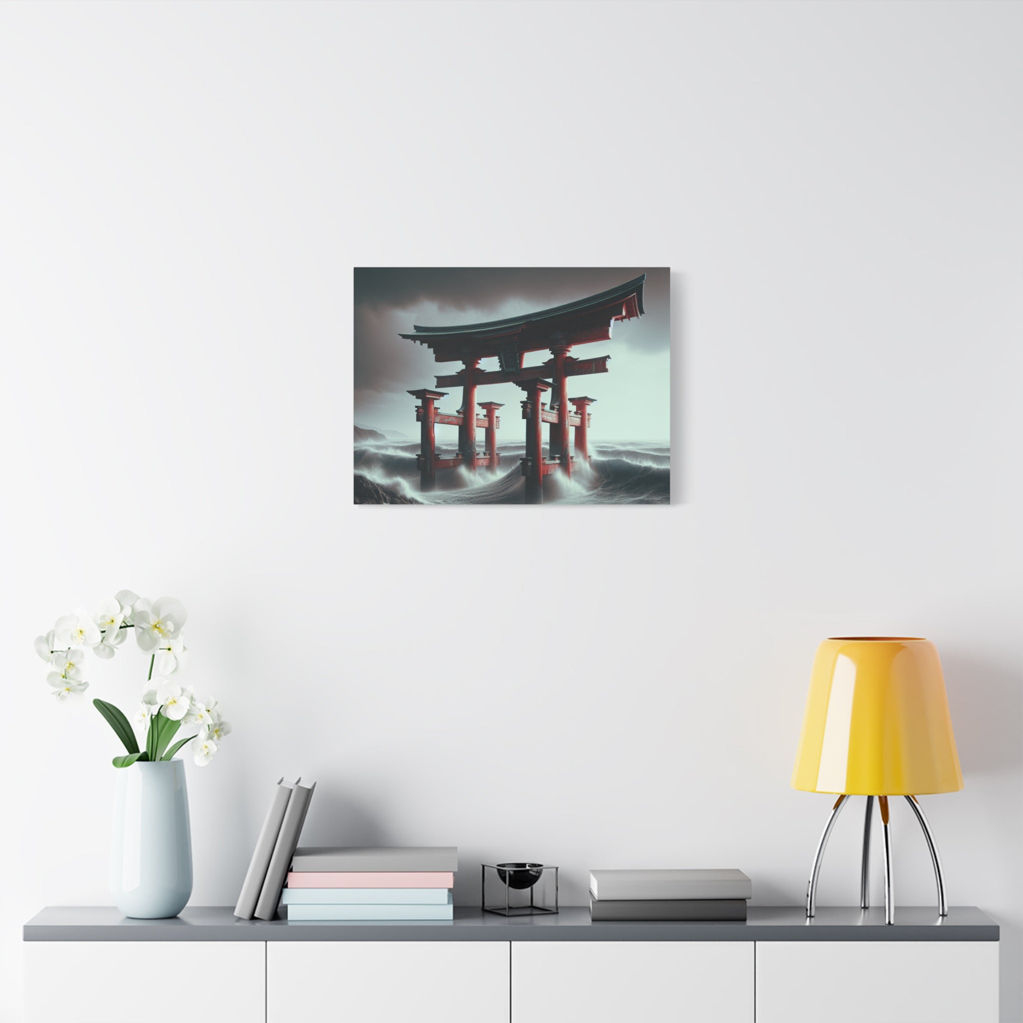canvas-art-japanese-torri-gate-geisha-wall-decor-matte-stretched-artwork-home-decoration-asian-inspired-painting-oriental-roo