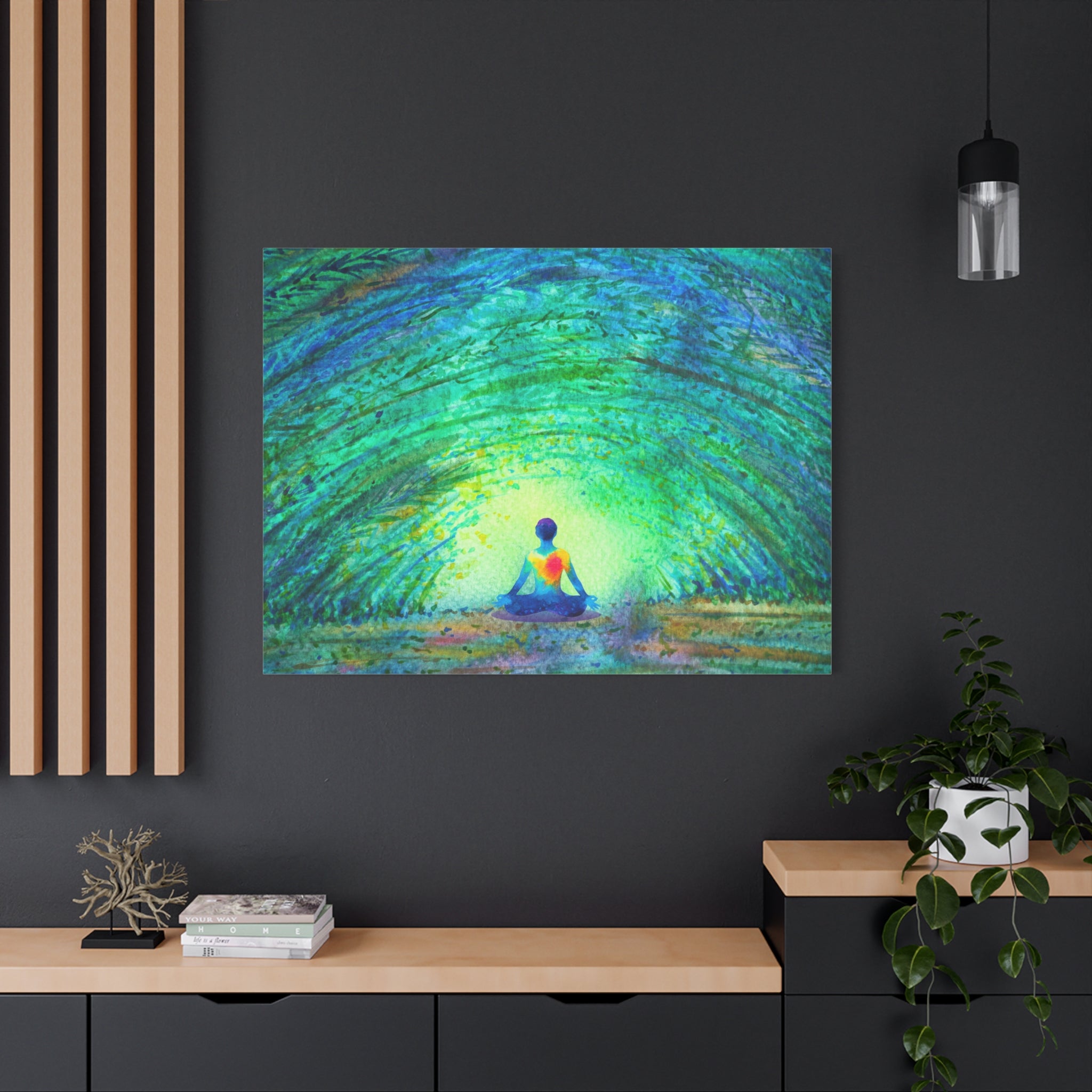 canvas-wall-art-yoga-nature-peace-home-decor-meditation-gift-mindfulness-painting-zen-retreat-print-living-room-decor