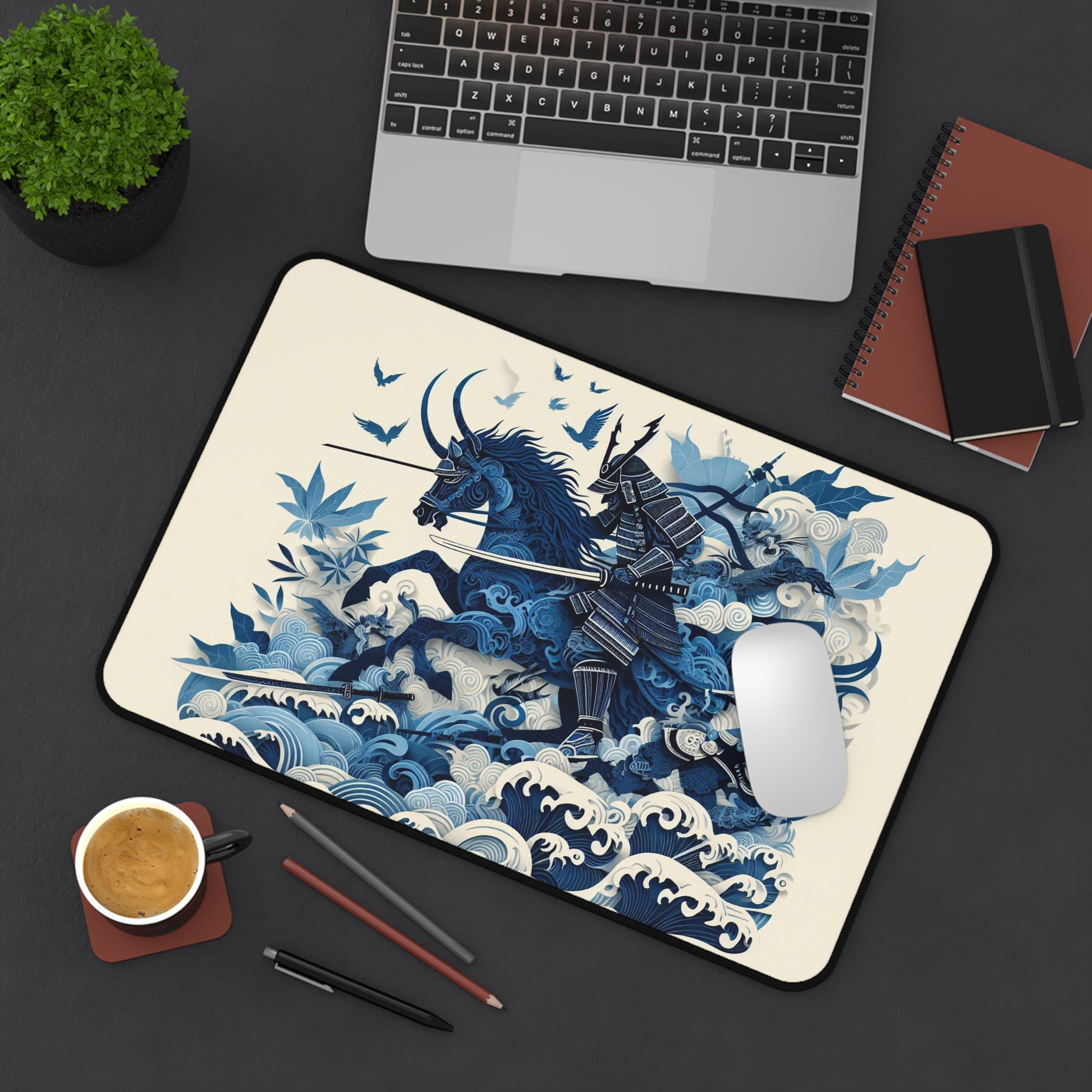 anime-ink-drawing-samurai-warrior-mouse-pad-japanese-katana-samurai-warrior-desk-mat-japanese-anime-samurai-desk-pad
