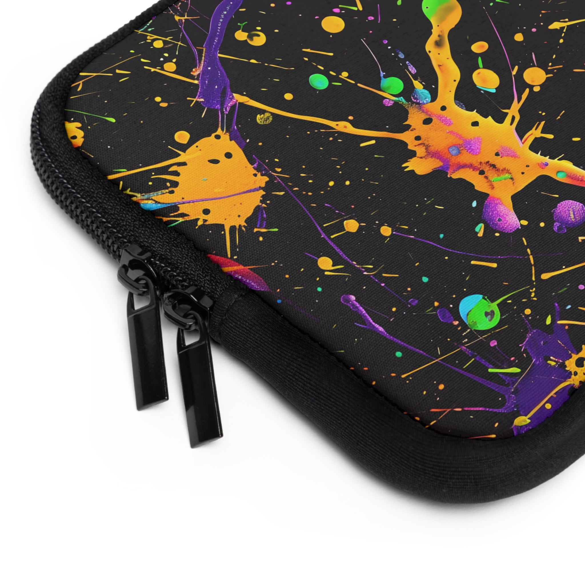 neon-abstract-paint-splatter-laptop-sleeve-yellow-drops-macbook-air-sleeve-unique-tech-accessories-colorful-laptop-case