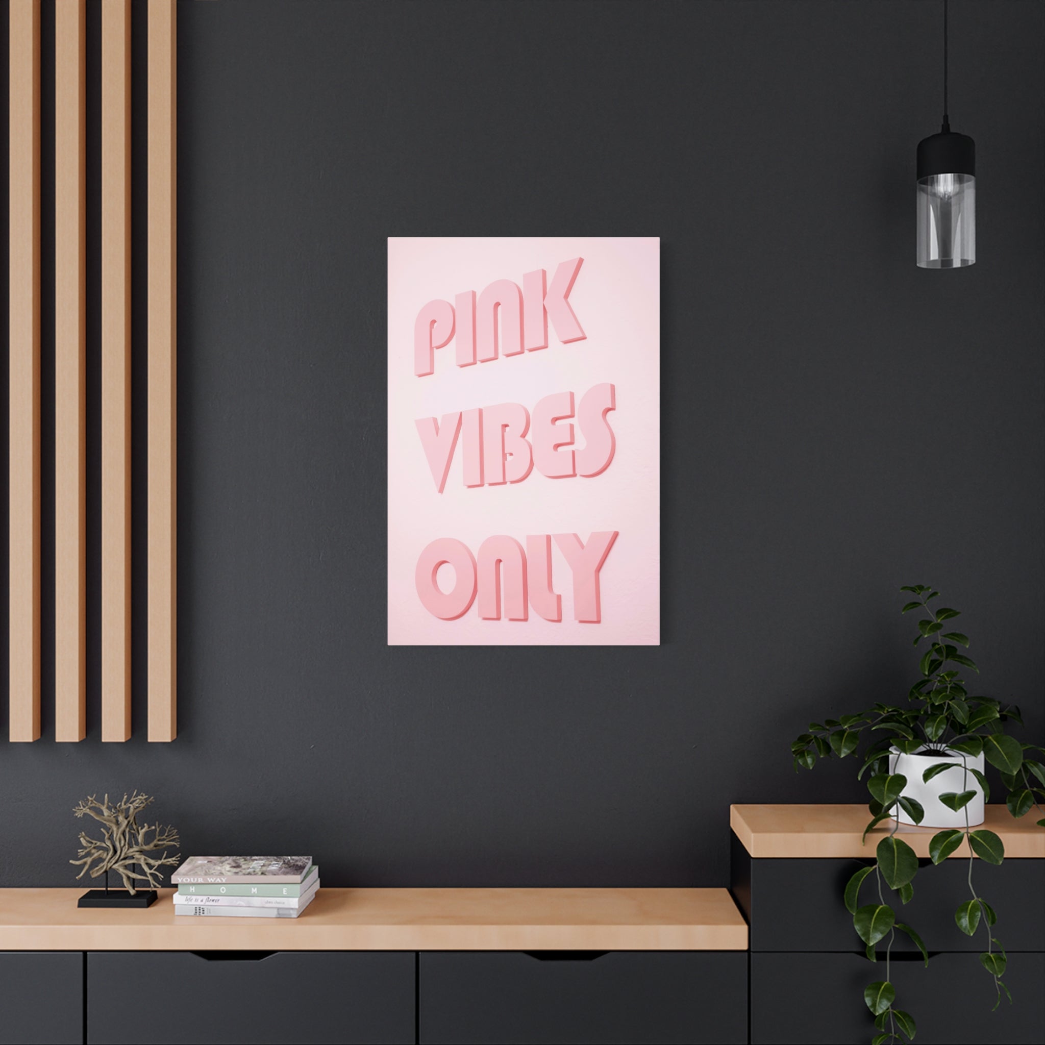 canvas-print-pink-vibes-only-pink-wall-art-aesthetic-wall-art-quote-home-office-decor-retro-wall-decor-pink-print-living-room