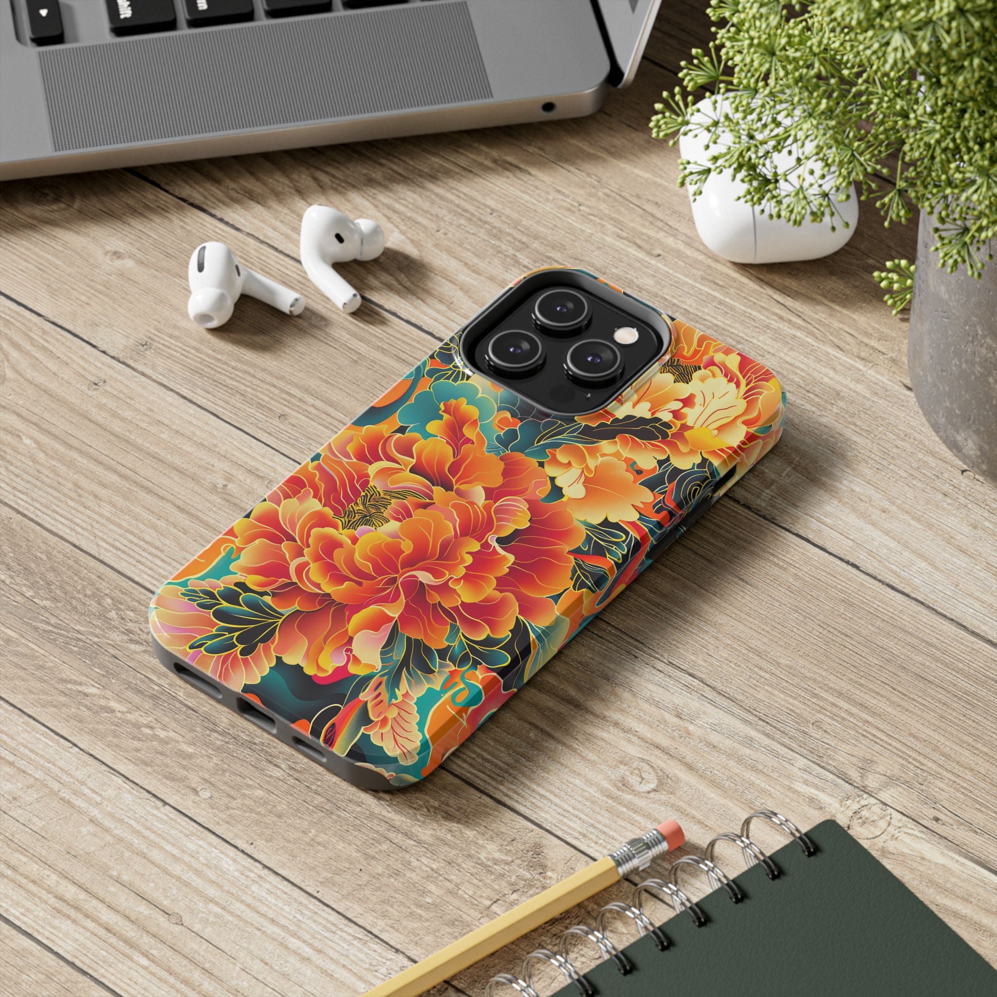 iphone-tough-case-retro-japanese-flowers-floral-phone-cover-vintage-japanese-style-protective-phone-case-asian-floral-design-