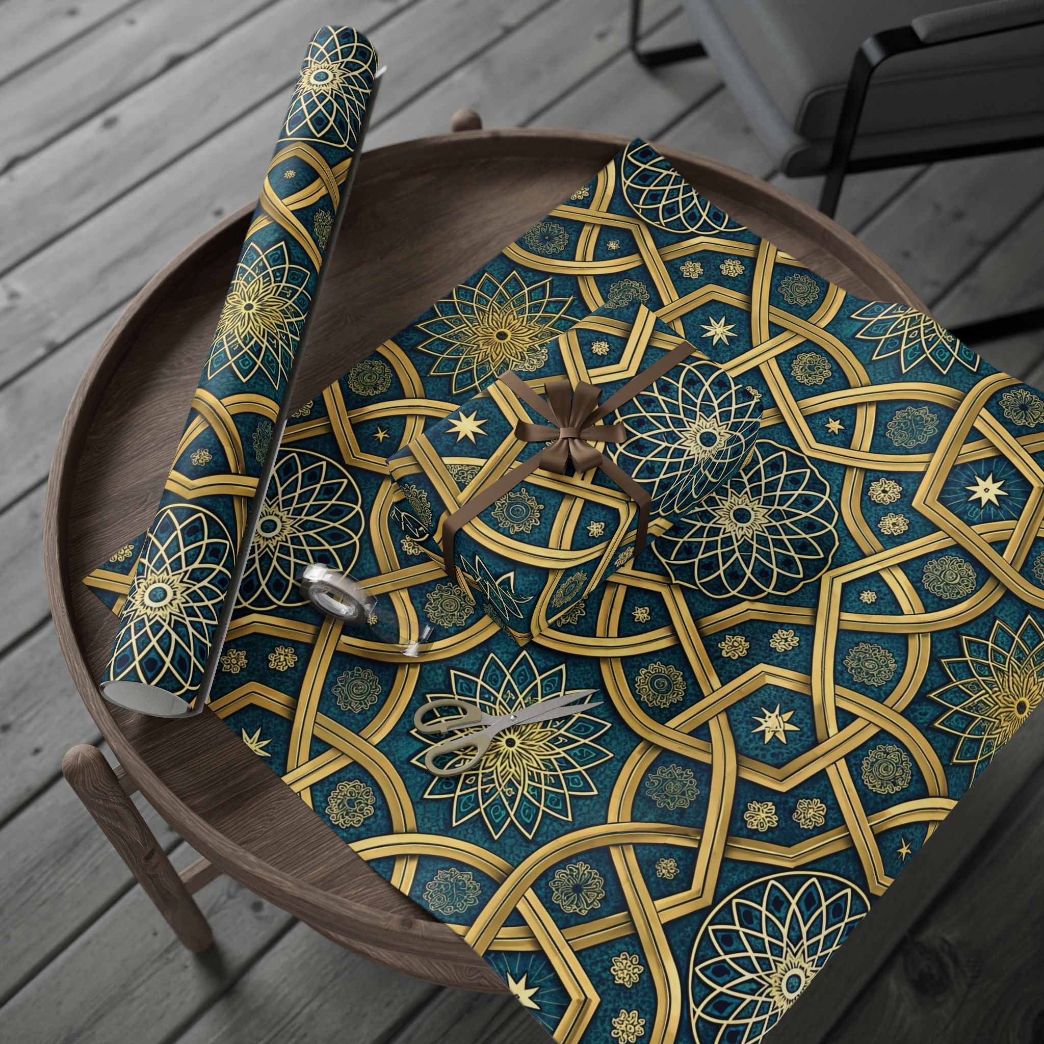 islamic-geometric-pattern-wrapping-papers-gift-wrap-roll-for-eid-ramadan-festive-decorative-crafts-art-projects