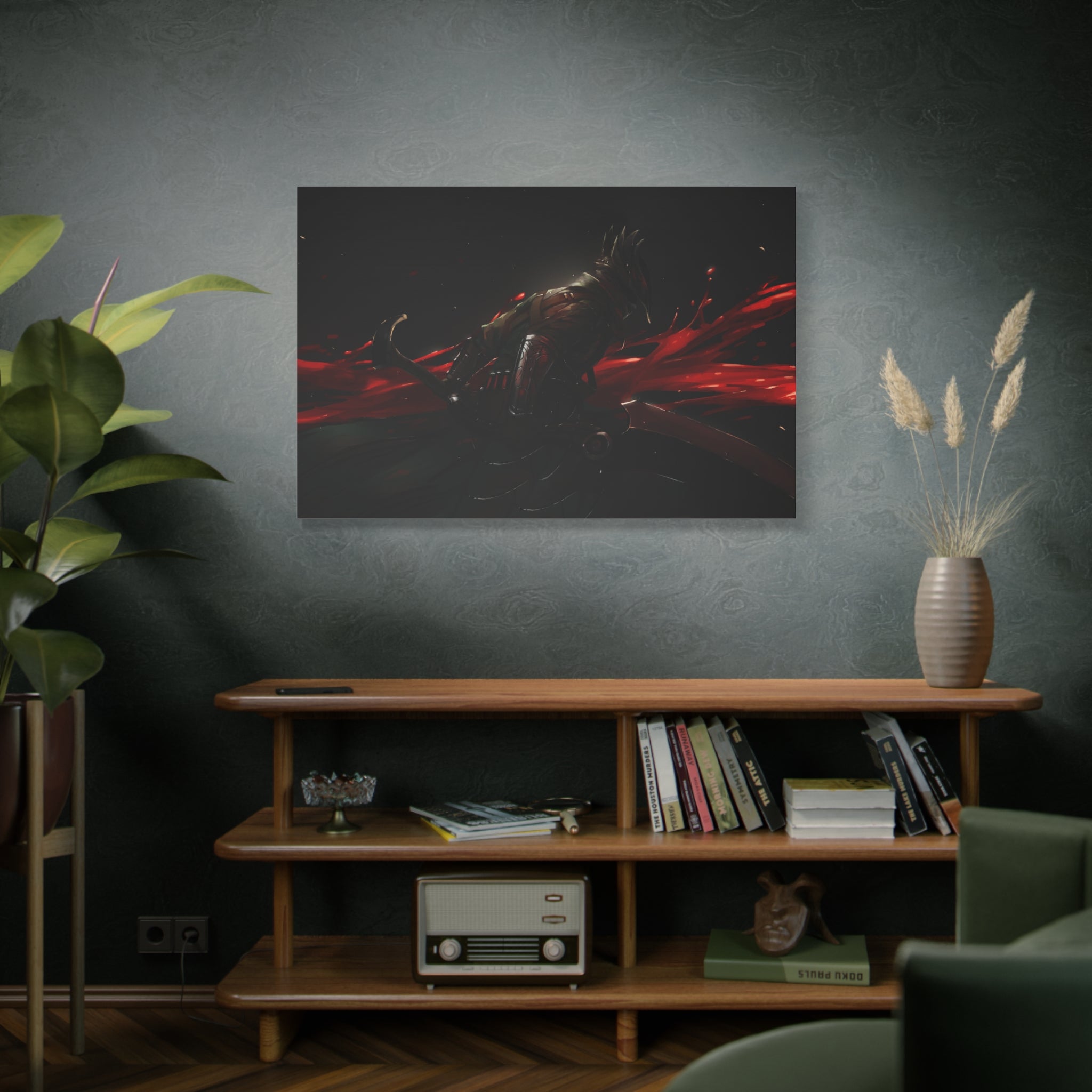Bloodborne The Hunter Xlarge Canvas Wall Art — Stretched Home Decor, Game Wall Art Print