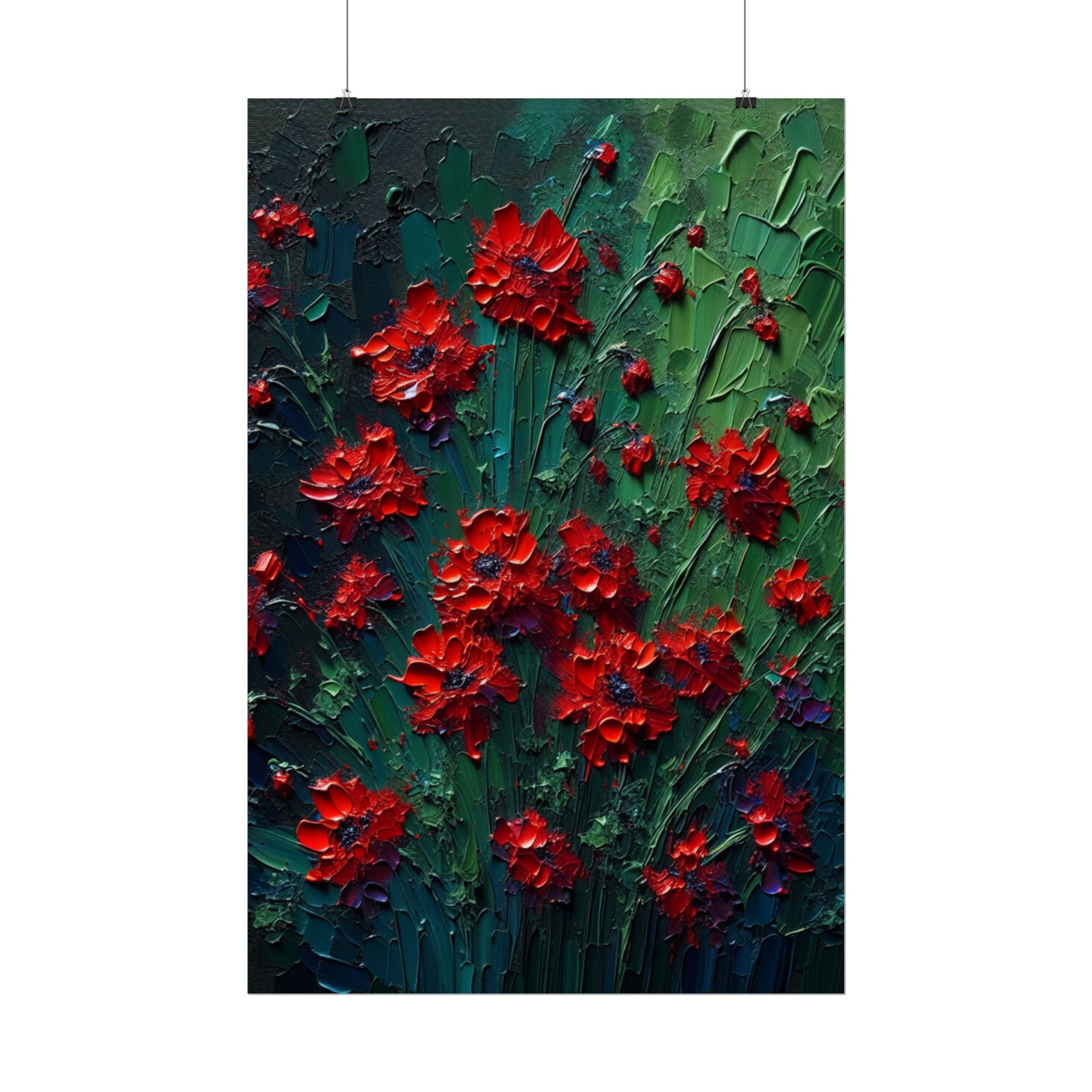 red-wildflowers-poster-print-impasto-oil-painting-look-stretched-wall-art-home-decor-floral-print-gift-for-nature-lover