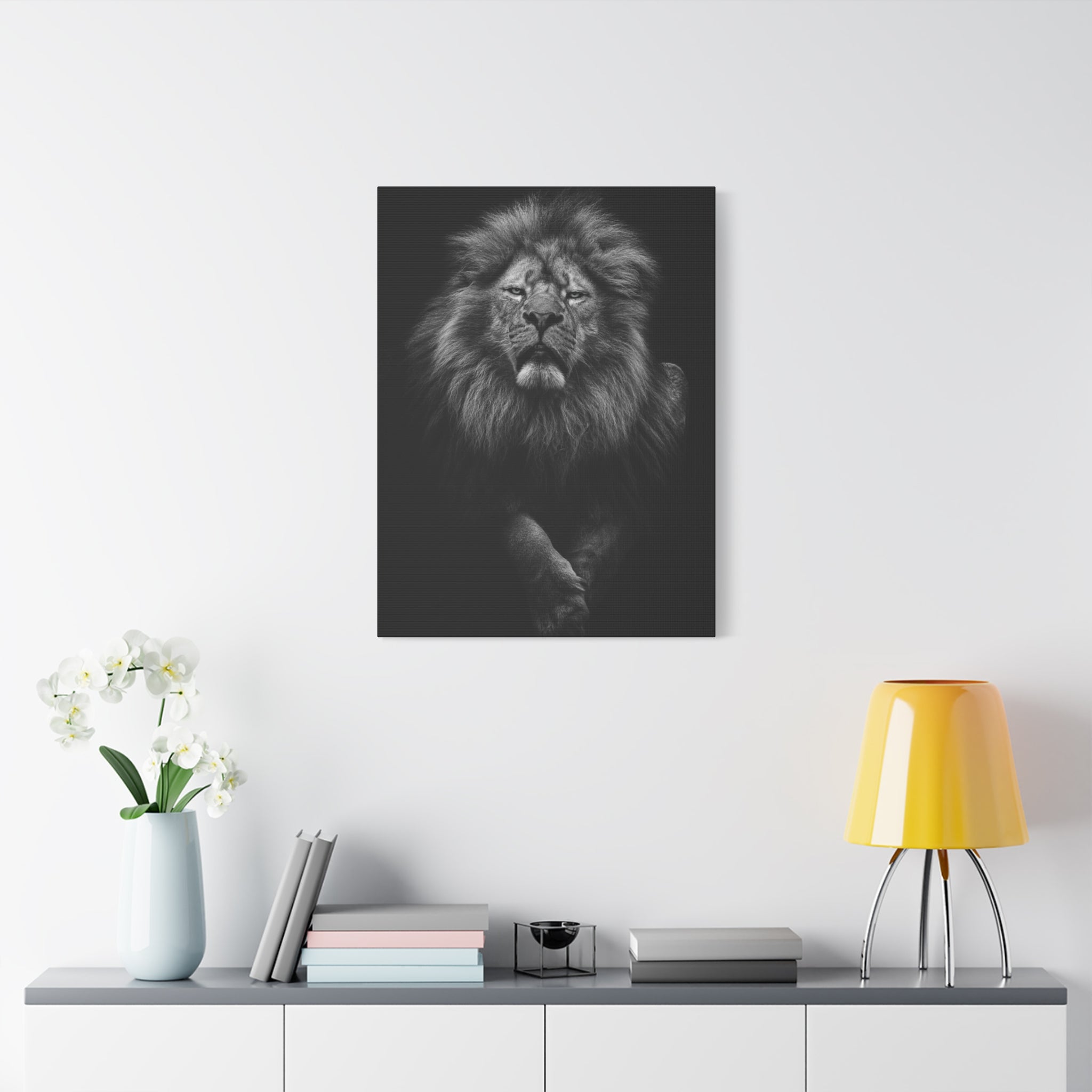 canvas-print-lion-wall-art-black-and-white-living-room-decor-matte-stretched-lion-poster-jungle-animal-art-print-wildlife-saf