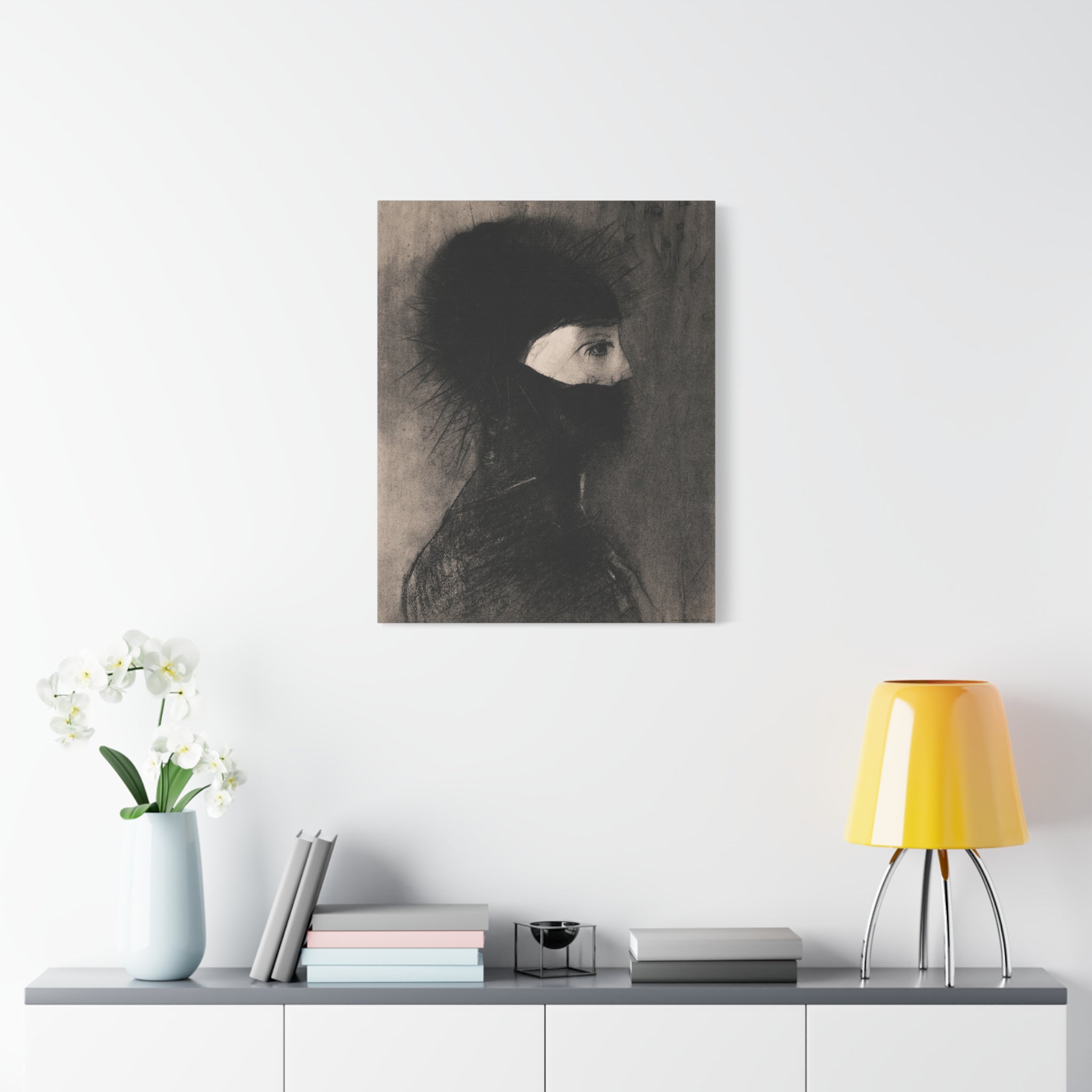 canvas-wall-art-armor-by-odilon-redon-vintage-woman-illustration-post-impressionism-art-wall-decor-matte-canvas-stretched
