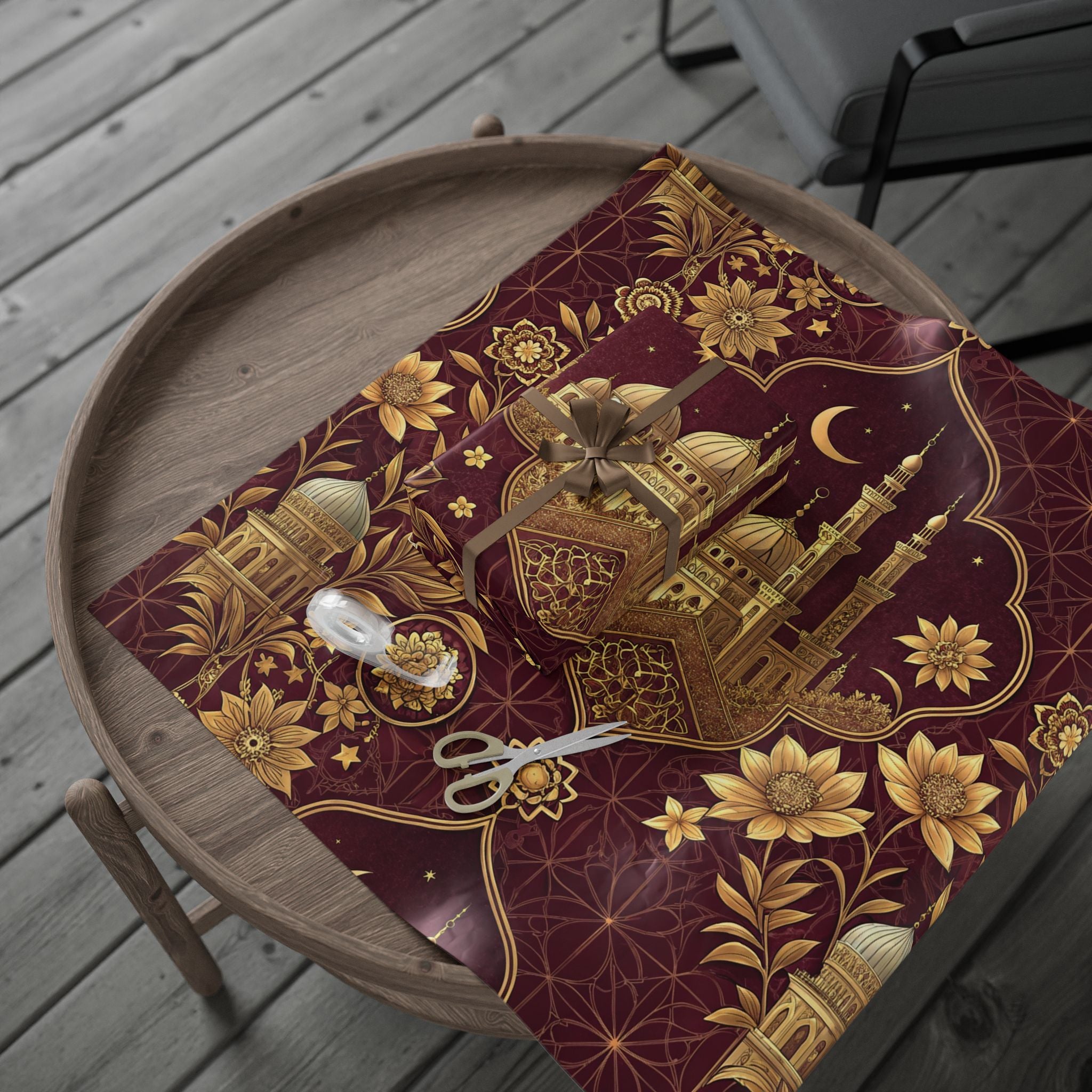 ramadan-night-wrapping-papers-islamic-celestial-gift-wrap-mosque-silhouette-eid-holiday-supplies-festive-present-packaging-re