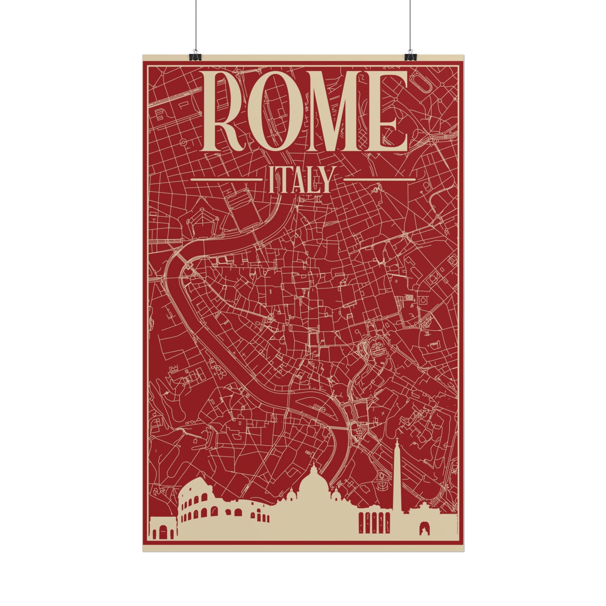 rome-italy-travel-poster-rolled-posters-for-home-decor-wall-art-print-italian-cityscape-wall-hanging