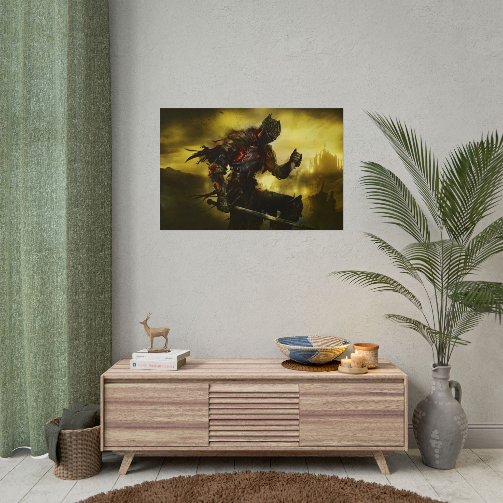 dark-souls-warrior-poster-gaming-wall-art-print-cinder-poster-art-game-wall-decor-geek-poster-print