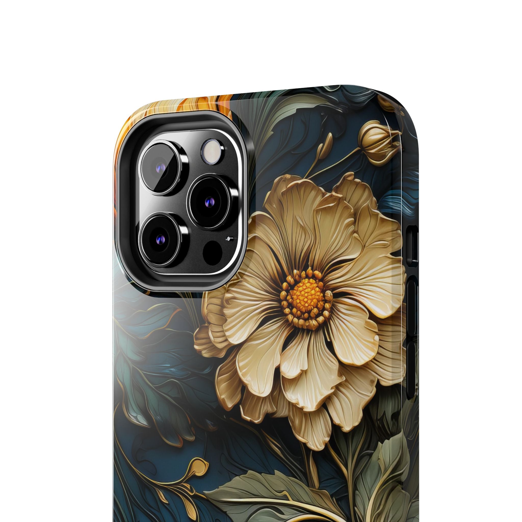 textured-art-nouveau-floral-tough-phone-case-cottagecore-iphone-case-unique-floral-phone-cover-vintage-style-iphone-case-prot