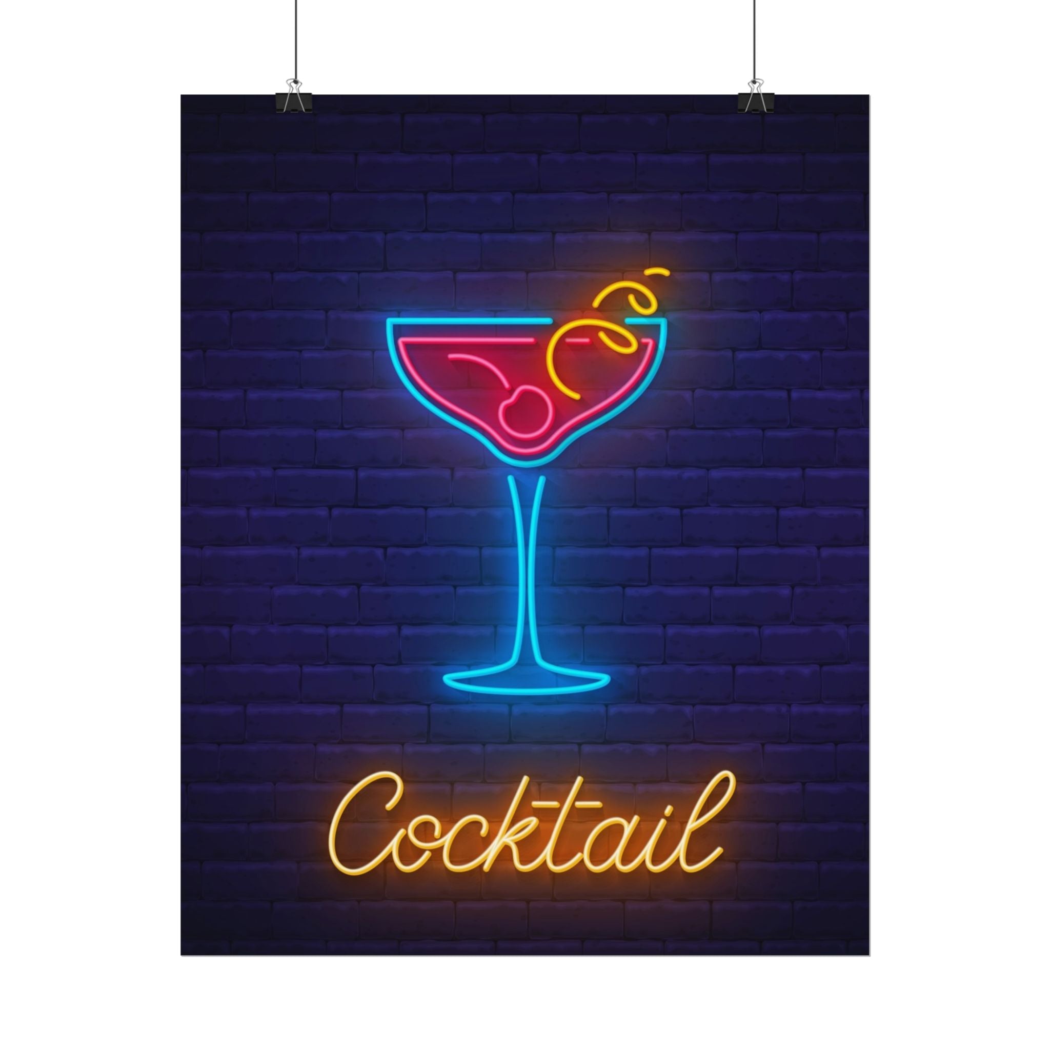 cocktail-neon-martini-poster-wall-art-decor-large-poster-artwork-cocktail-print-bar-decor-kitchen-wall-art