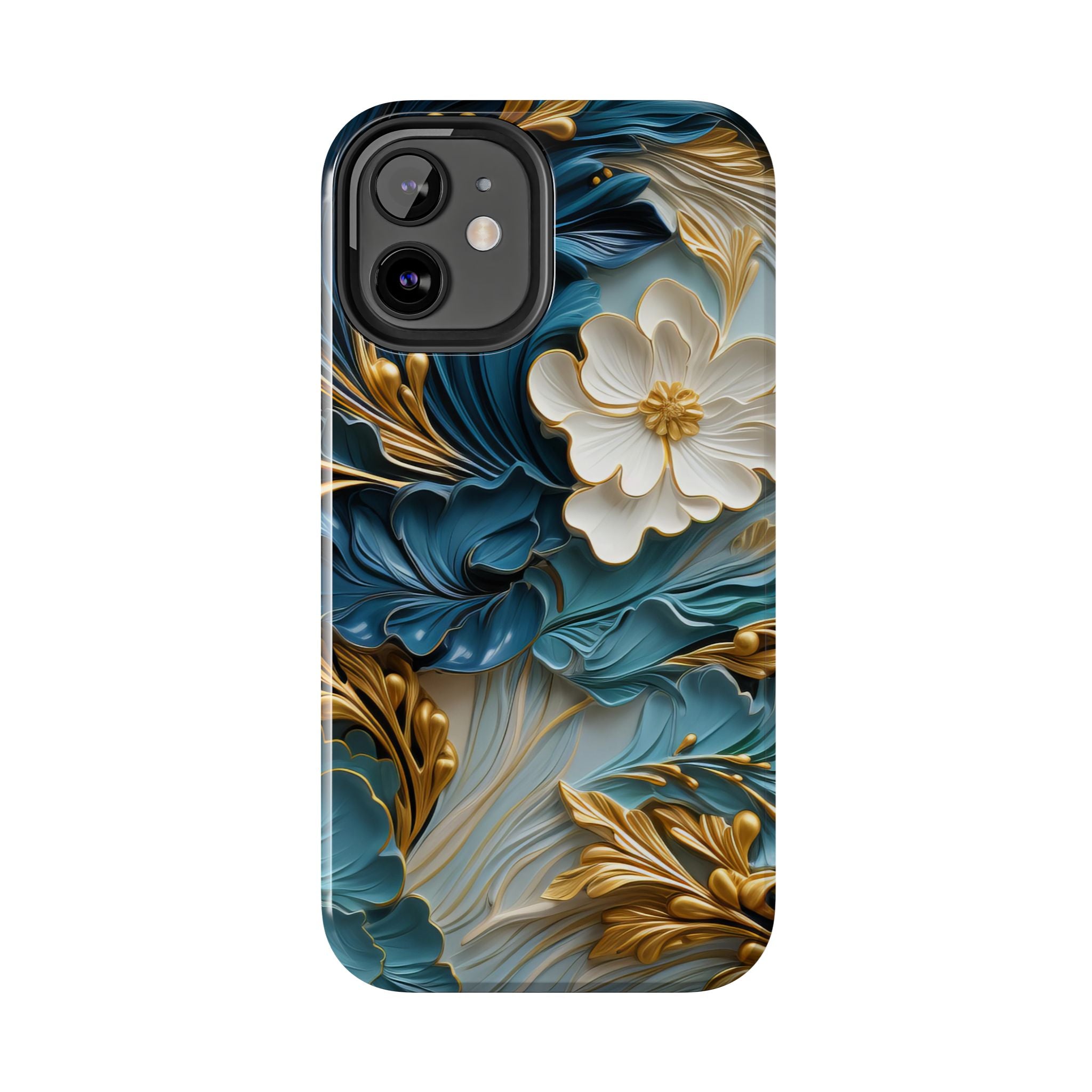 textured-art-nouveau-floral-tough-phone-case-cottagecore-iphone-case-unique-floral-phone-cover-vintage-style-iphone-case-prot