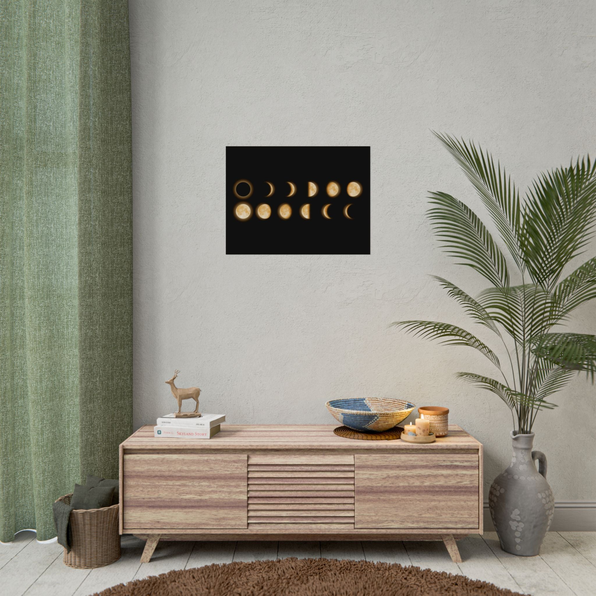 moon-phases-poster-wall-decor-lunar-eclipse-wall-art-decor-home-decor-celestial-wall-hanging-astronomy-gift-space-art-poster