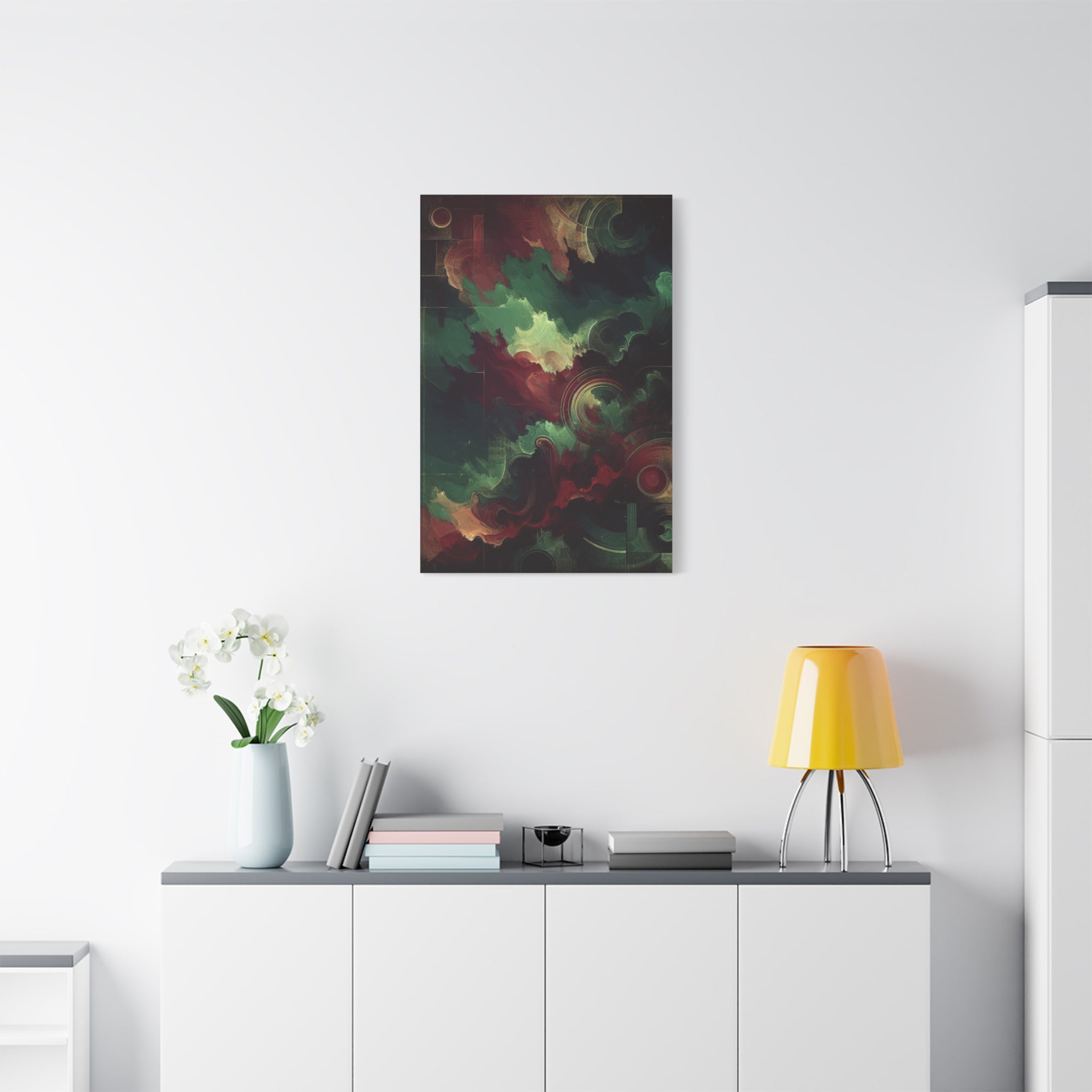 canvas-print-abstract-green-and-burgundy-wall-art-living-room-decor-gallery-wrap-canvas-abstract-wall-decor-colorful-art-home