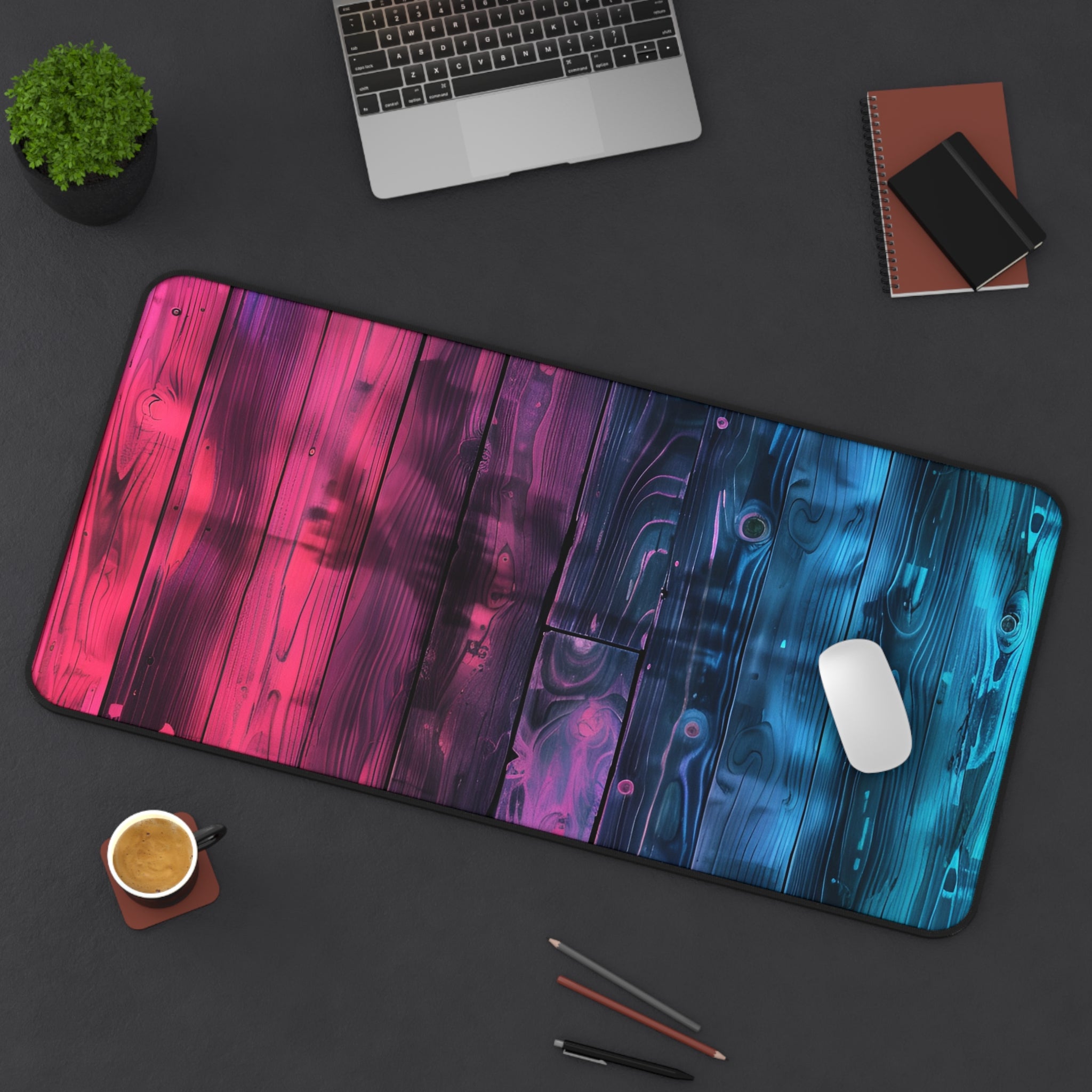 colorful-neon-wood-wall-large-desk-mat-gaming-mouse-pad-vibrant-decor-rainbow-neon-wood-pattern-desk-mat