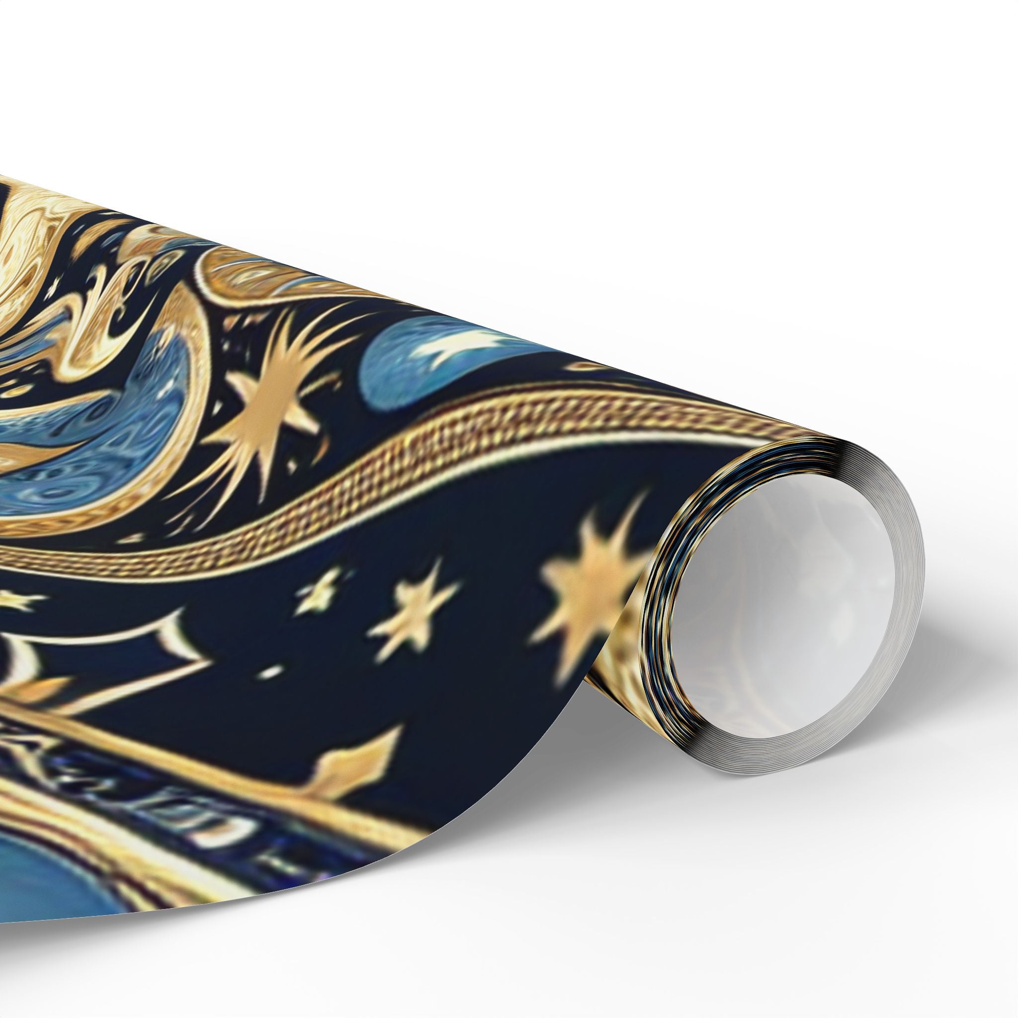 moon-and-stars-wrapping-paper-celestial-gift-wrap-night-sky-presents-space-theme-party-supplies-galaxy-gift-packaging