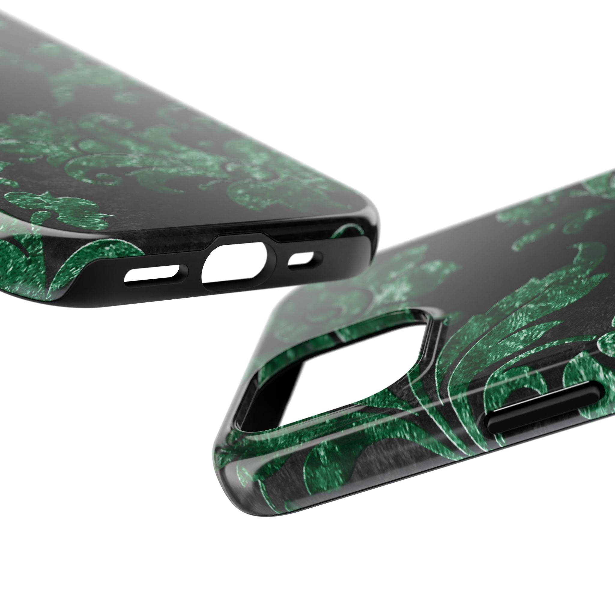 embossed-emerald-velvet-tough-iphone-case-protective-iphone-cover-heavy-duty-iphone-case-rugged-phone-case-durable-smartphone