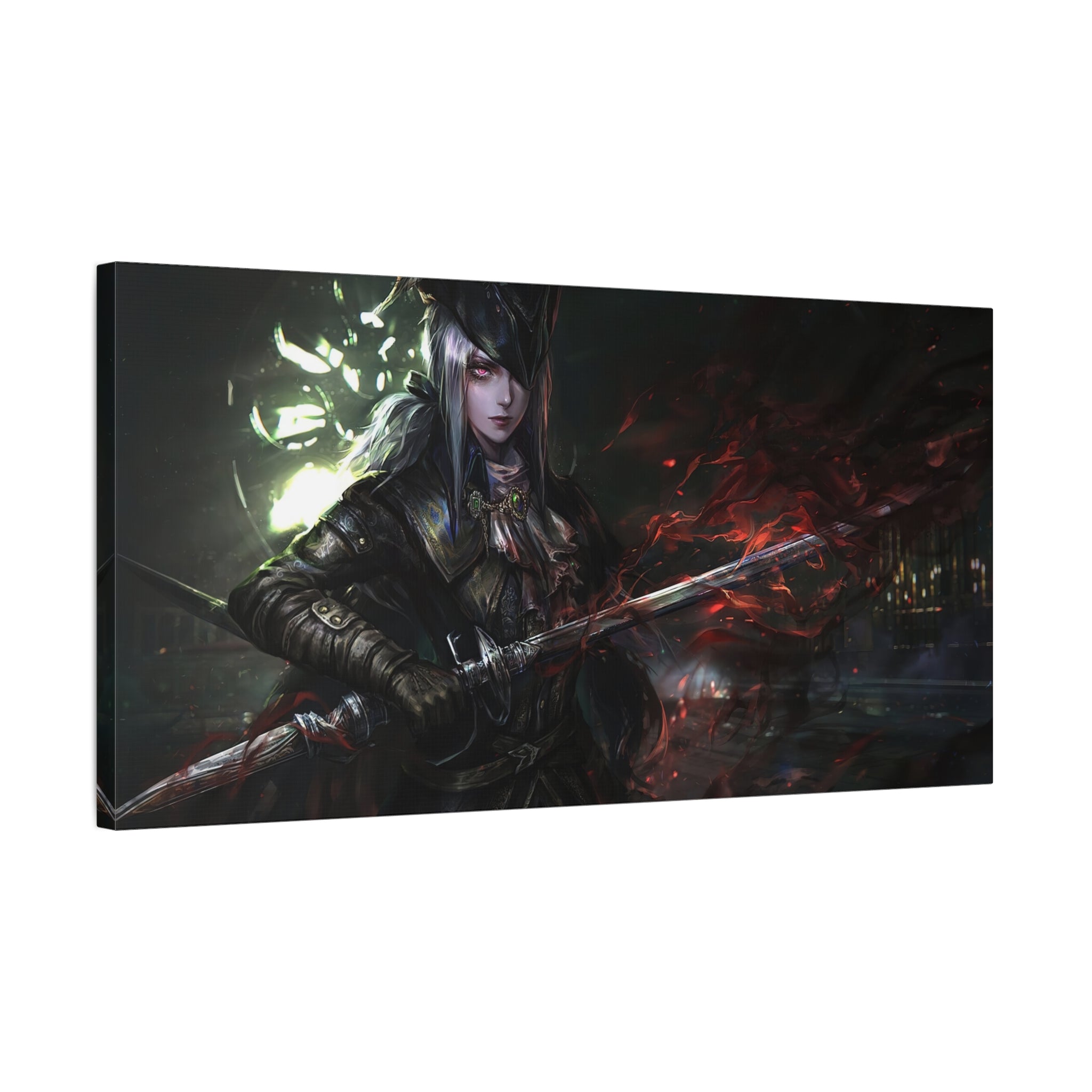 Bloodborne Art Lady Maria With Blade Canvas Wall Art, Home Wall Decor, Game Wall Art Print