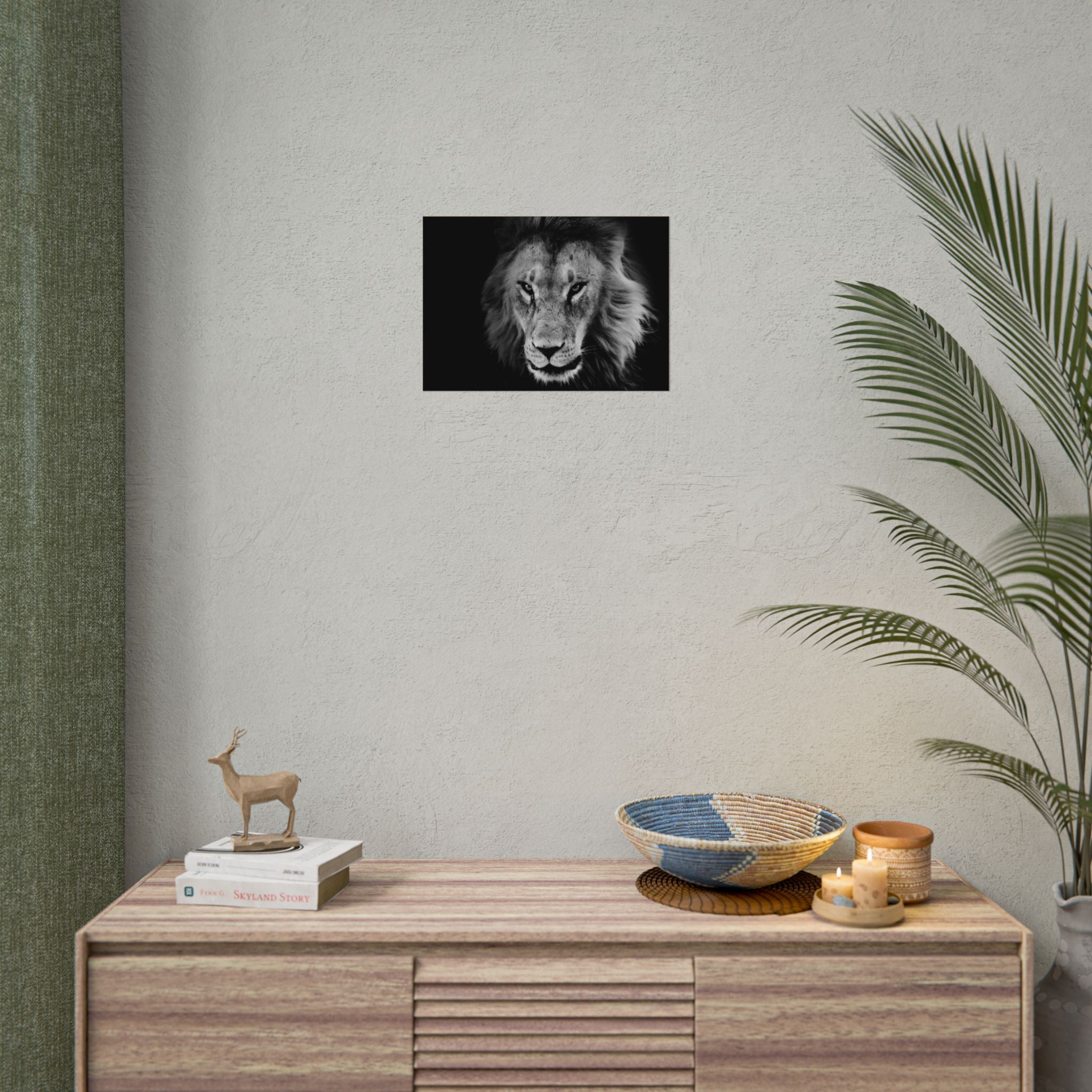 poster-print-lion-wall-art-black-and-white-living-room-decor-monochrome-art-lion-poster-jungle-animal-art-print-wildlife-safa