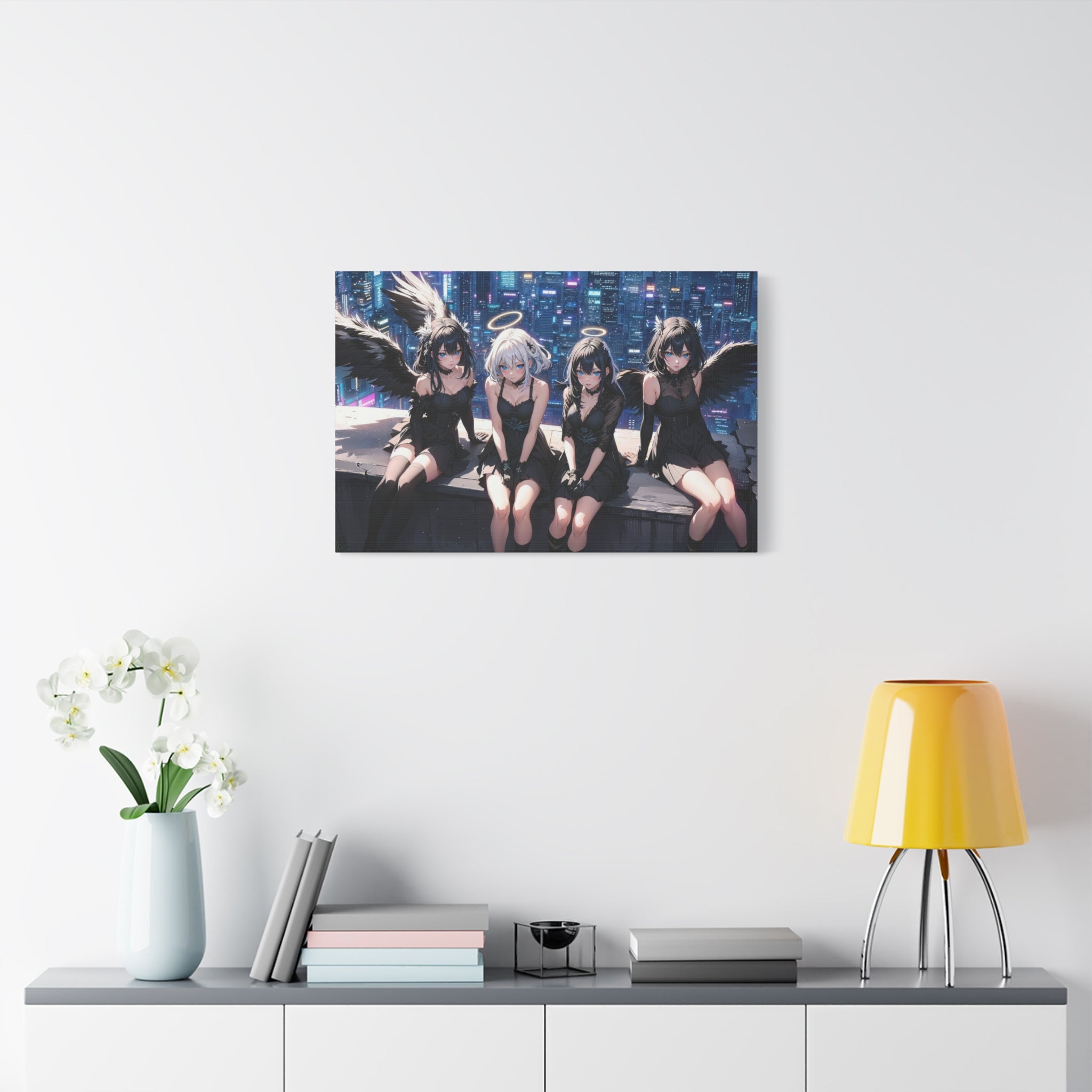 canvas-print-anime-angels-anime-lover-canvas-wall-art-matte-stretched-wall-art-beautiful-anime-girls-decor-anime-print-anime-