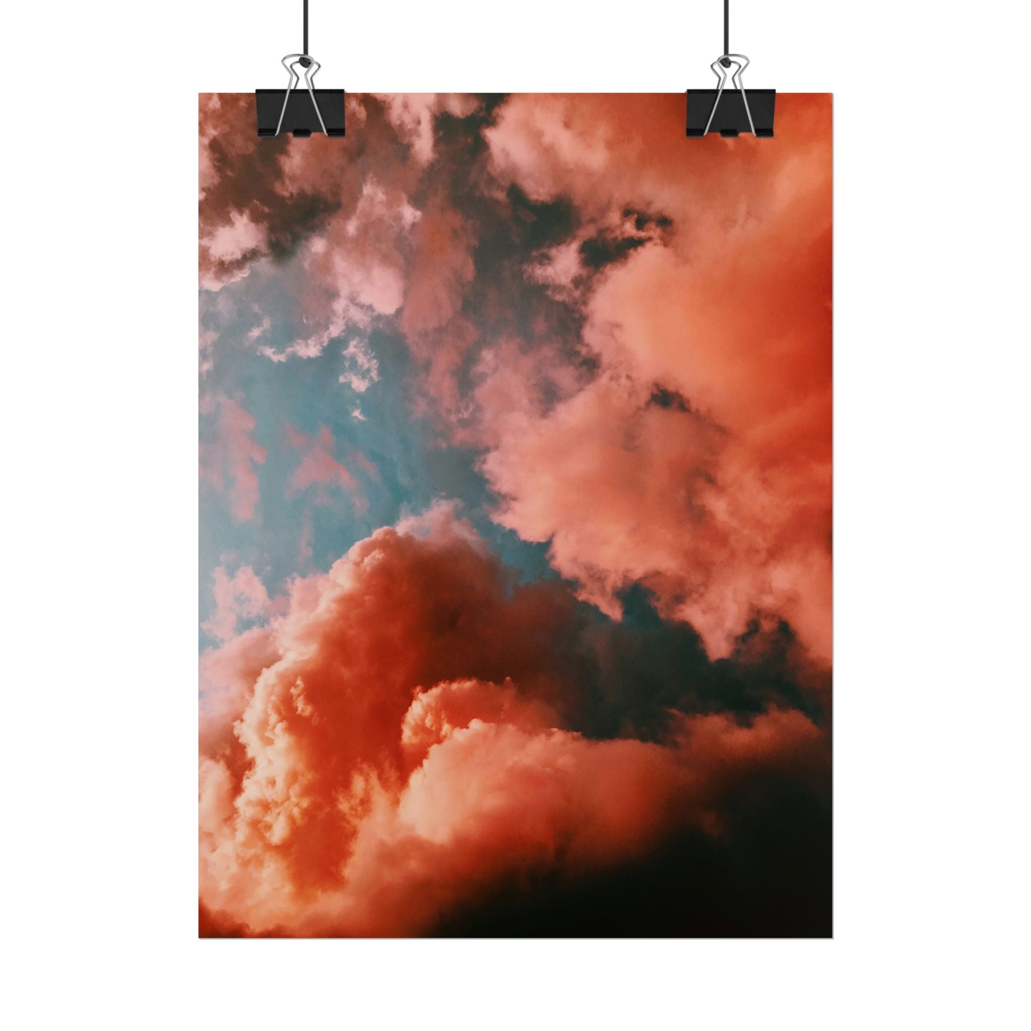 pinkish-cloud-sunset-poster-print-pink-wall-art-sunset-artwork-home-wall-decor-room-decoration-wall-hanging
