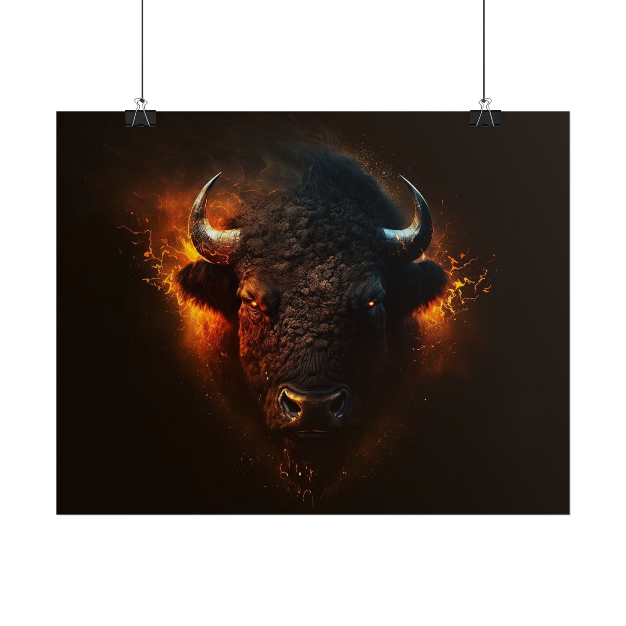 bison-art-poster-wall-decor-buffalo-gift-wildlife-home-decoration-western-bison-wall-art-nature-lover-gift-farm-house-wall-de