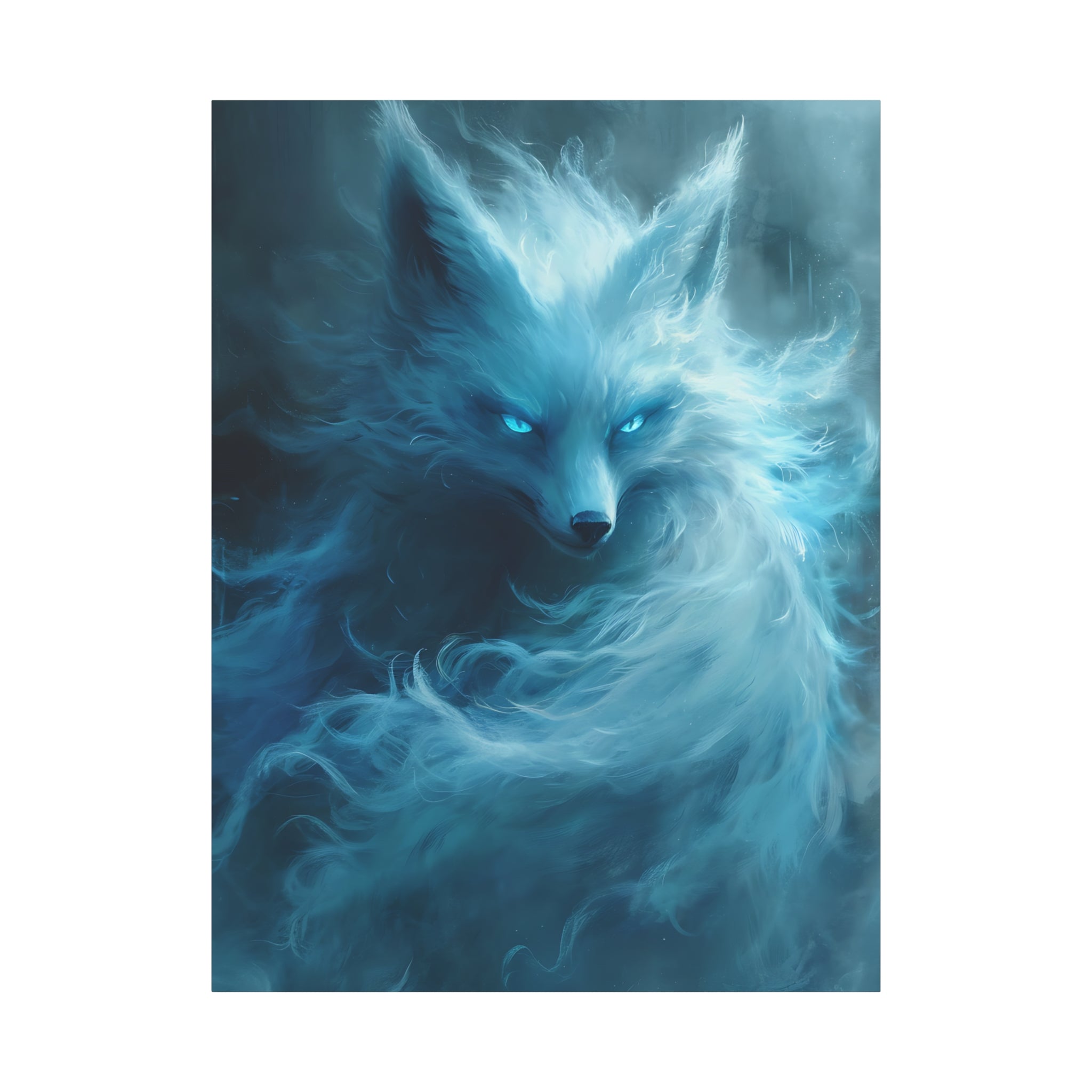 canvas-wall-art-white-snow-fox-fantasy-decor-wildlife-wall-art-home-decor-animal-lover-gift-nature-print-canvas-print-gift