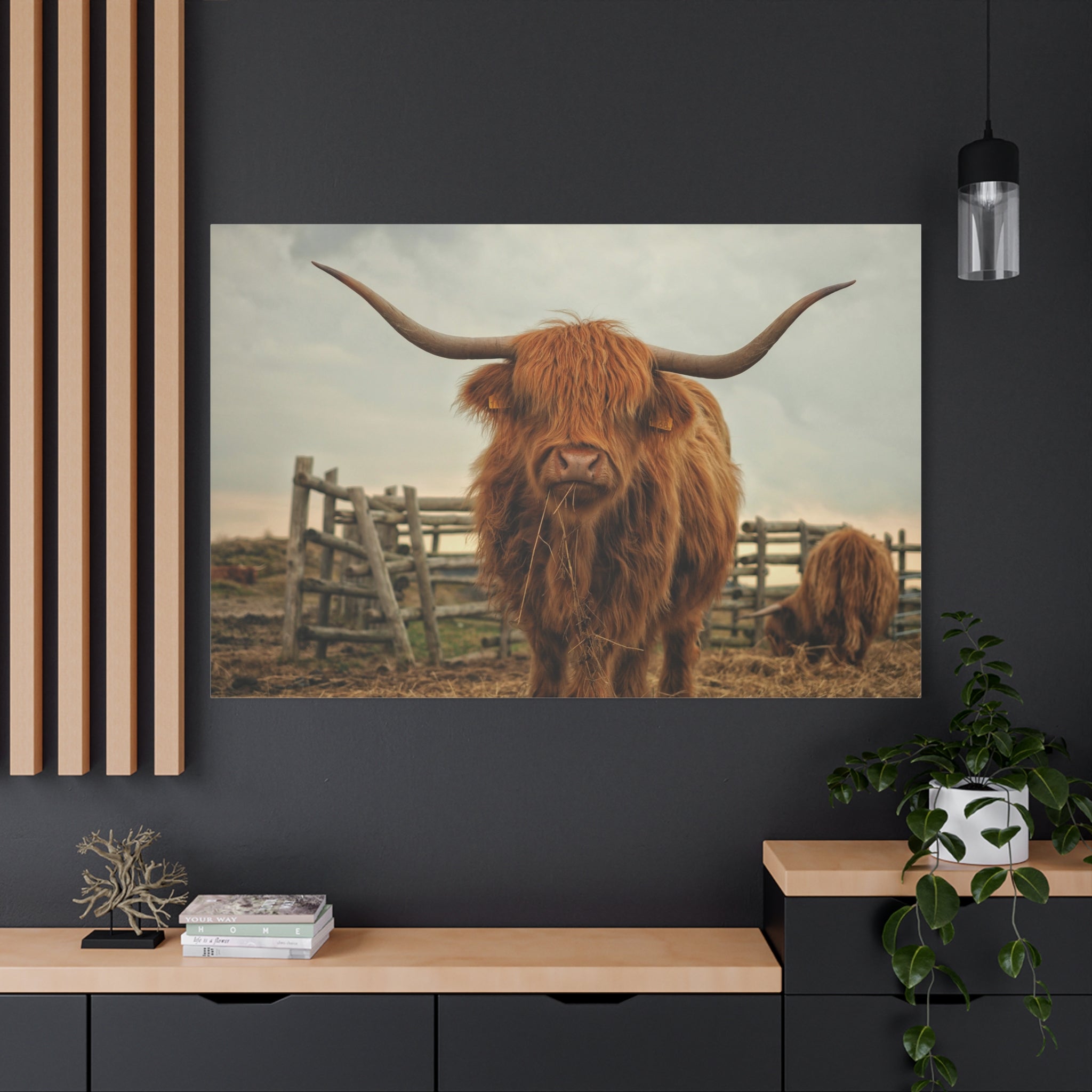 canvas-print-cow-art-home-decor-wall-art-farmhouse-art-living-room-decor-matte-canvas-print-cow-lovers-gift-scotland-highland