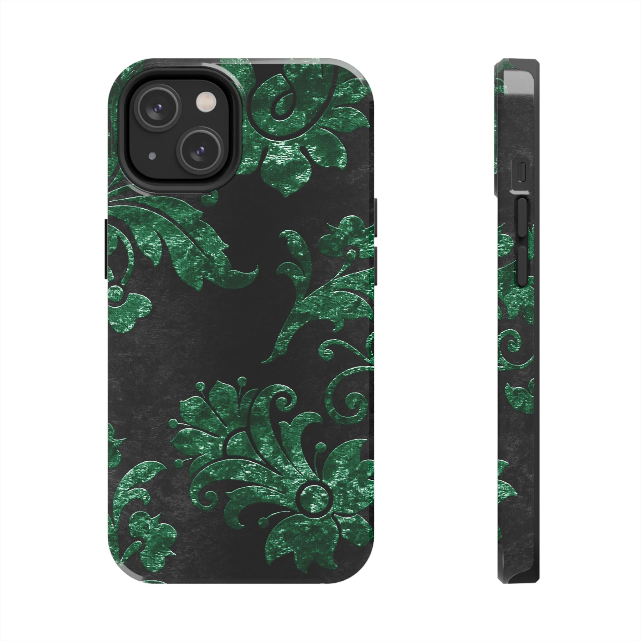 embossed-emerald-velvet-tough-iphone-case-protective-iphone-cover-heavy-duty-iphone-case-rugged-phone-case-durable-smartphone