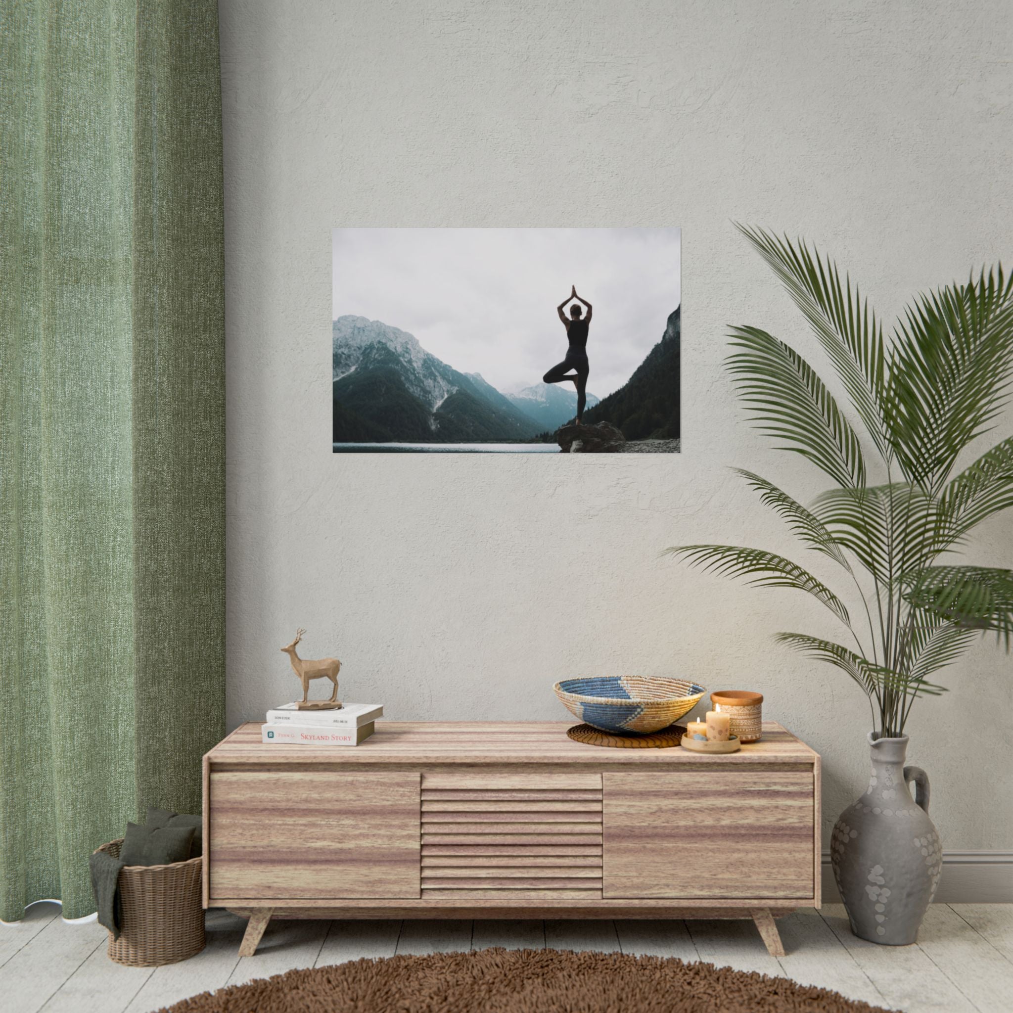 zen-retreat-poster-rolled-poster-yoga-nature-peace-meditation-gift-home-decor-poster-art-poster-gift