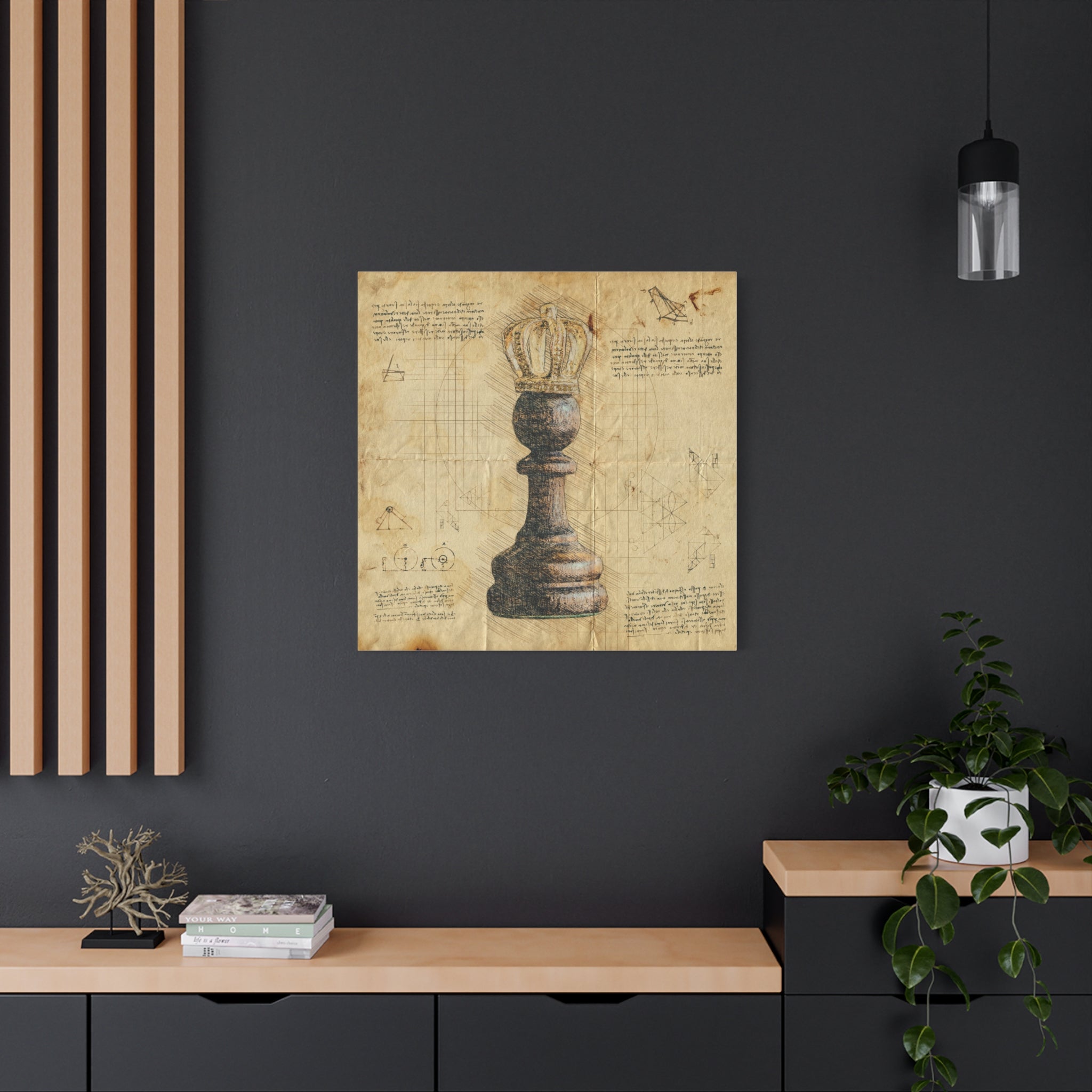canvas-print-chess-piece-pawn-king-retro-chess-art-home-office-wall-decor-living-room-decor-stretched-matte-canvas-gift-for-c