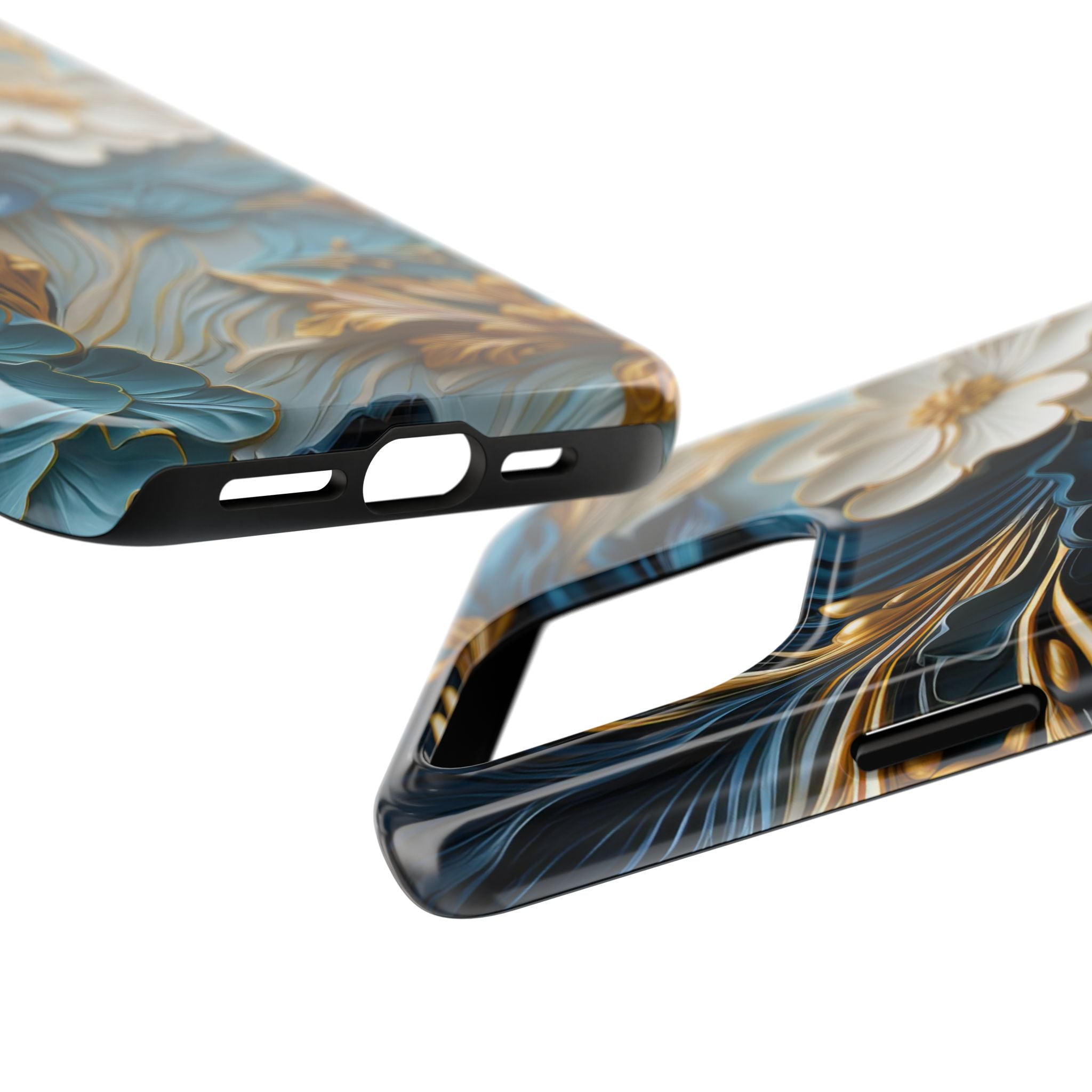 textured-art-nouveau-floral-tough-phone-case-cottagecore-iphone-case-unique-floral-phone-cover-vintage-style-iphone-case-prot