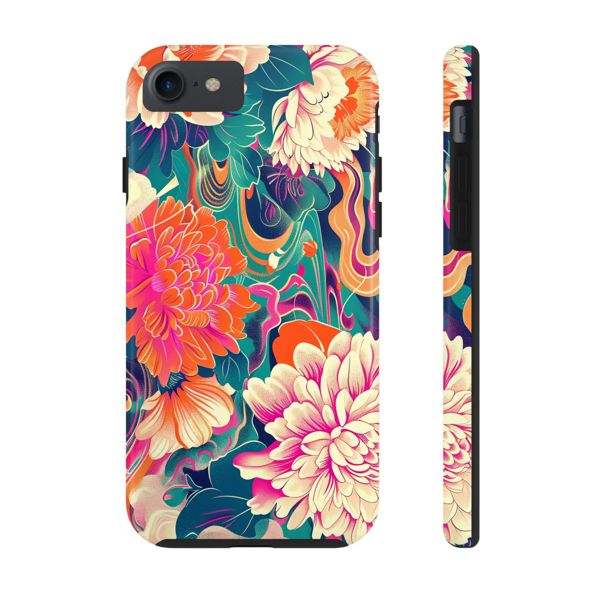 iphone-tough-case-retro-japanese-flowers-floral-phone-cover-vintage-japanese-style-protective-phone-case-asian-floral-design-