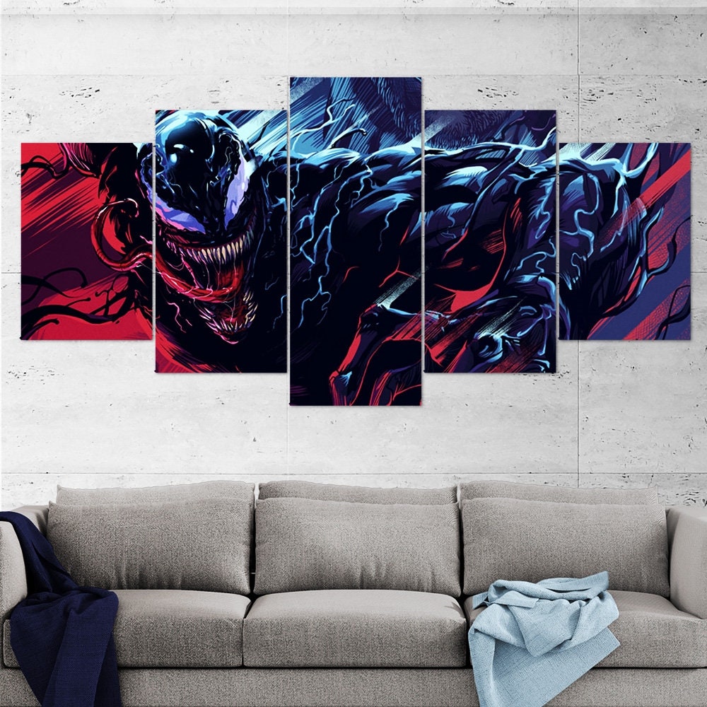 venom-5-piece-wall-art-venom-poster-venom-movie-venom-wall-art-venom-printable-venom-art-venom-wall-decor-venom-gift-venom-5-