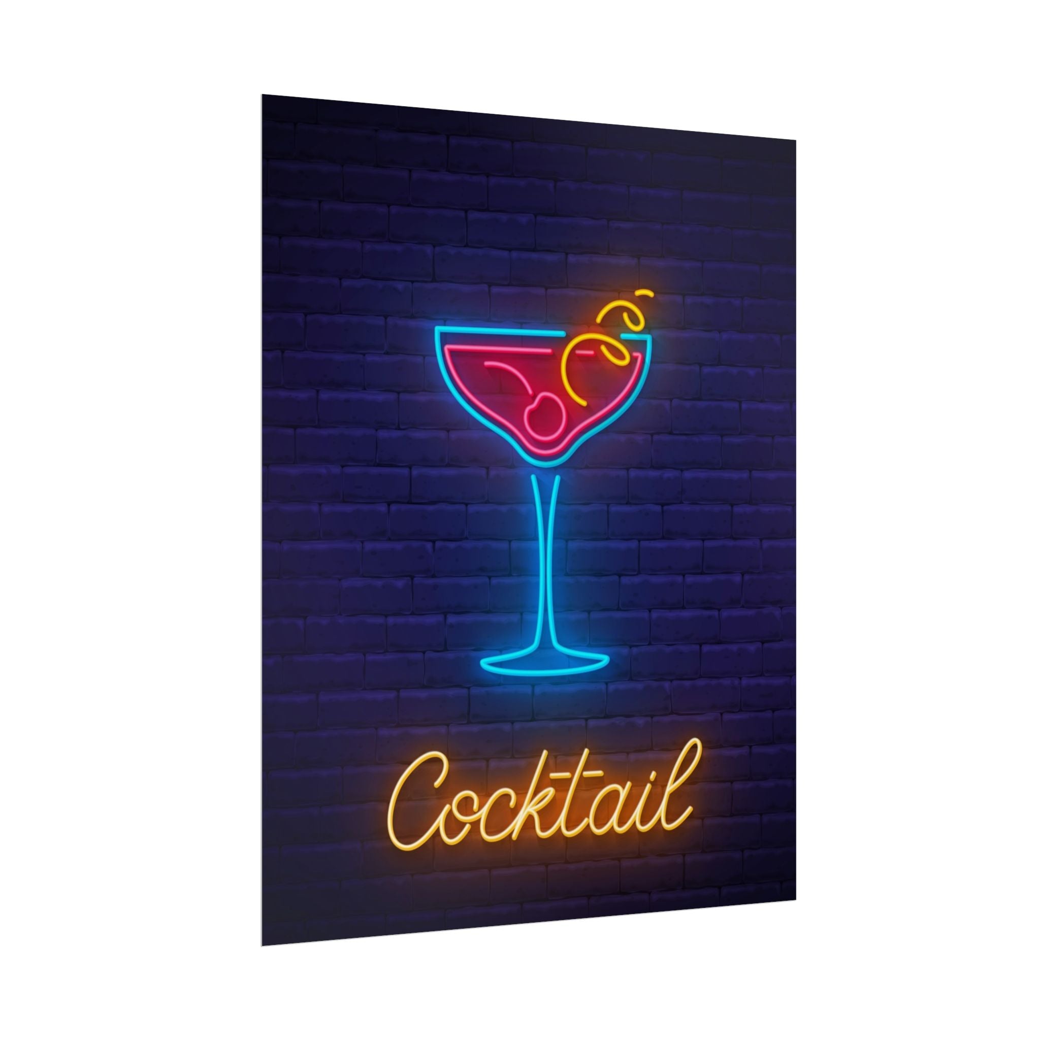 cocktail-neon-martini-poster-wall-art-decor-large-poster-artwork-cocktail-print-bar-decor-kitchen-wall-art