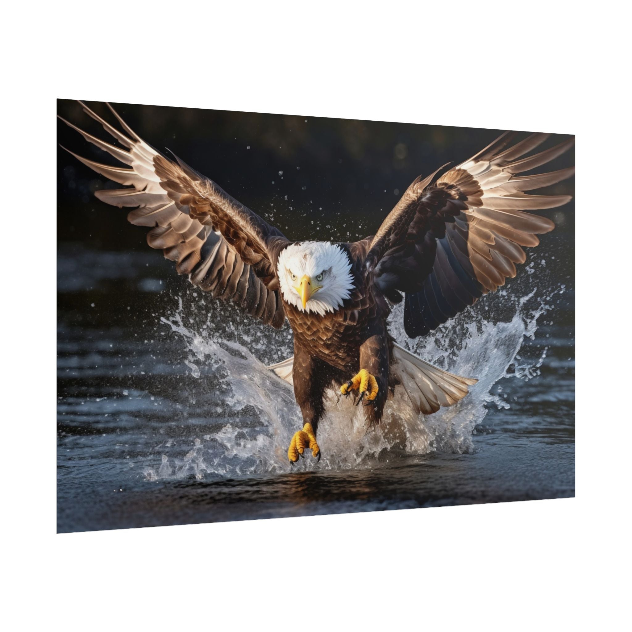 hunting-eagle-fine-art-poster-print-home-decor-wildlife-art-bird-lover-gift-living-room-decoration-eagle-decor