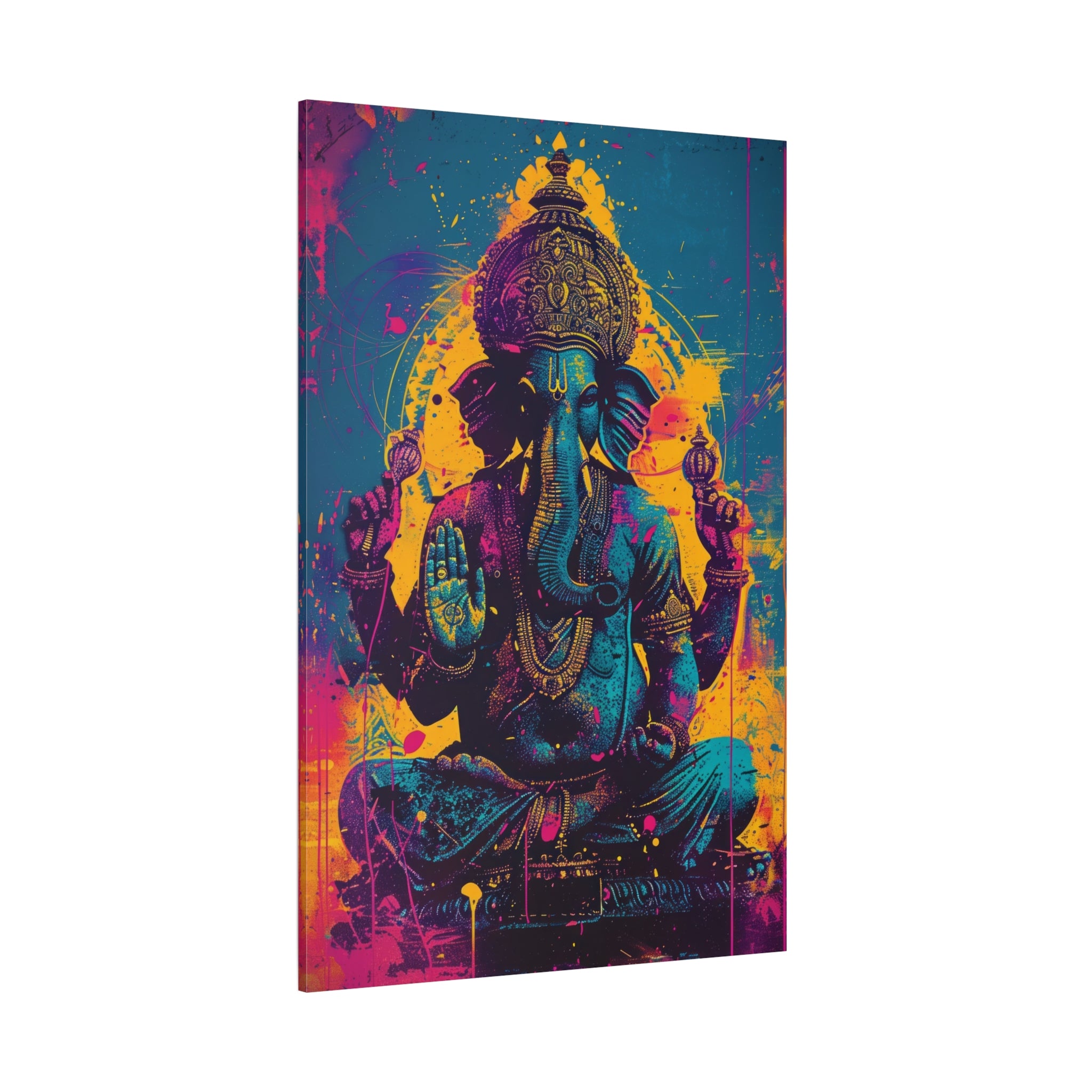 colorful-ganesha-canvas-print-wall-art-decor-spiritual-home-decor-indian-elephant-deity-art-hindu-god-painting-ethnic-wall-ha