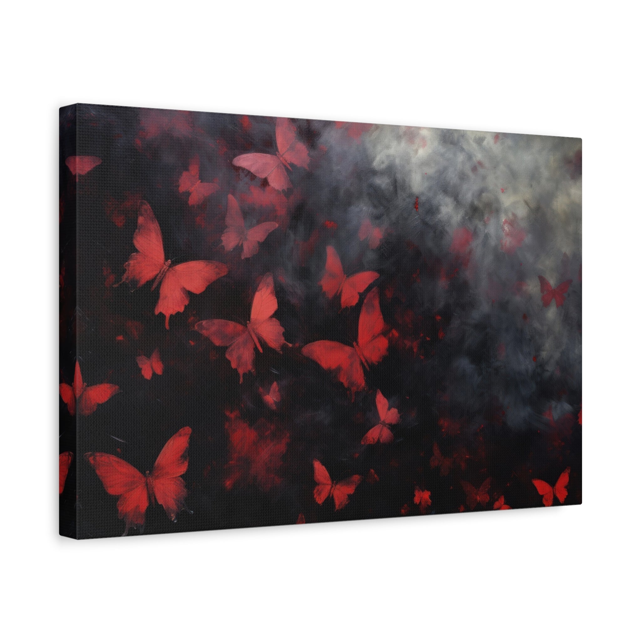 canvas-print-red-butterfly-brush-strokes-elegant-living-room-decor-housewarming-gift-canvas-wall-art-abstract-paintings