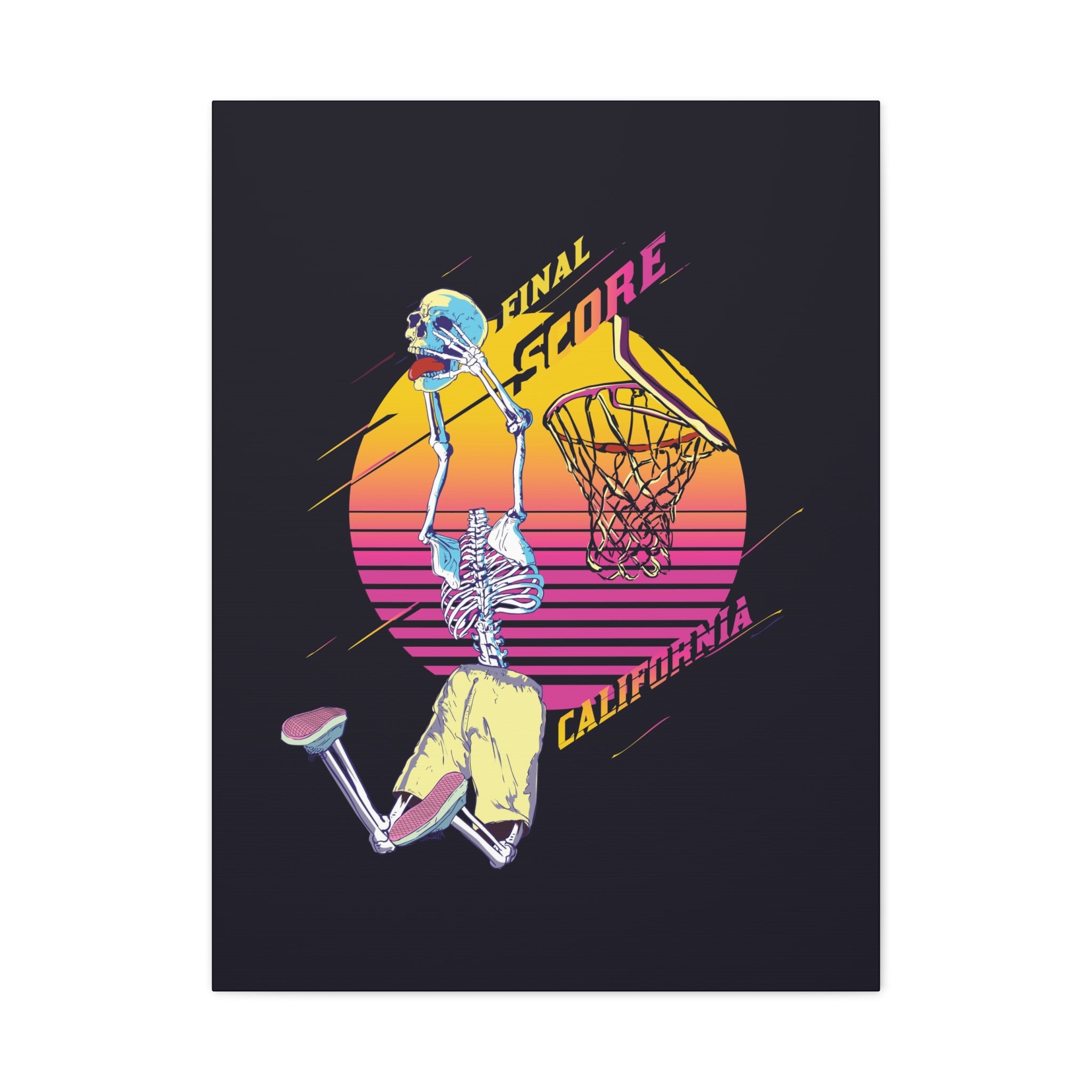 california-basketball-canvas-wall-art-basketball-prints-skull-art-retro-basketball-decor-basketball-home-wall-decor-housewarm
